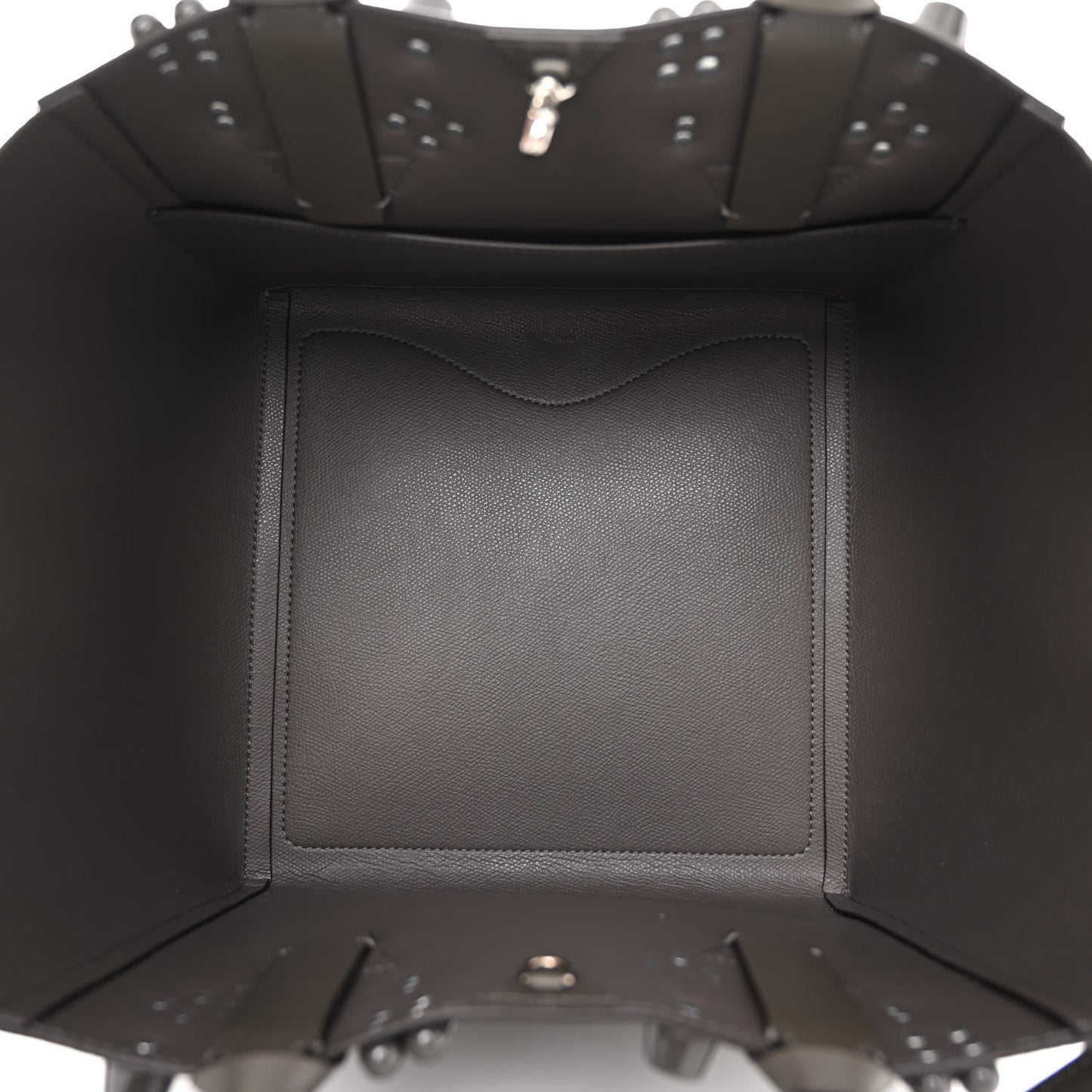 Calfskin Empire Spike Studded Small Cabachic Tote Rocket