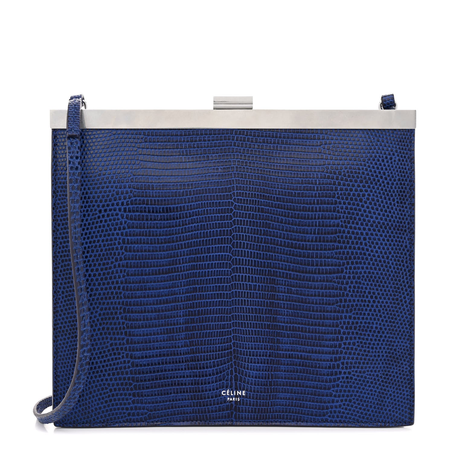 Celine Lizard Mini Clasp Bag Blue 1 of 10