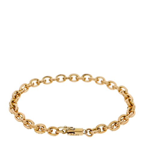 22K Yellow Gold Paperclip Bracelet