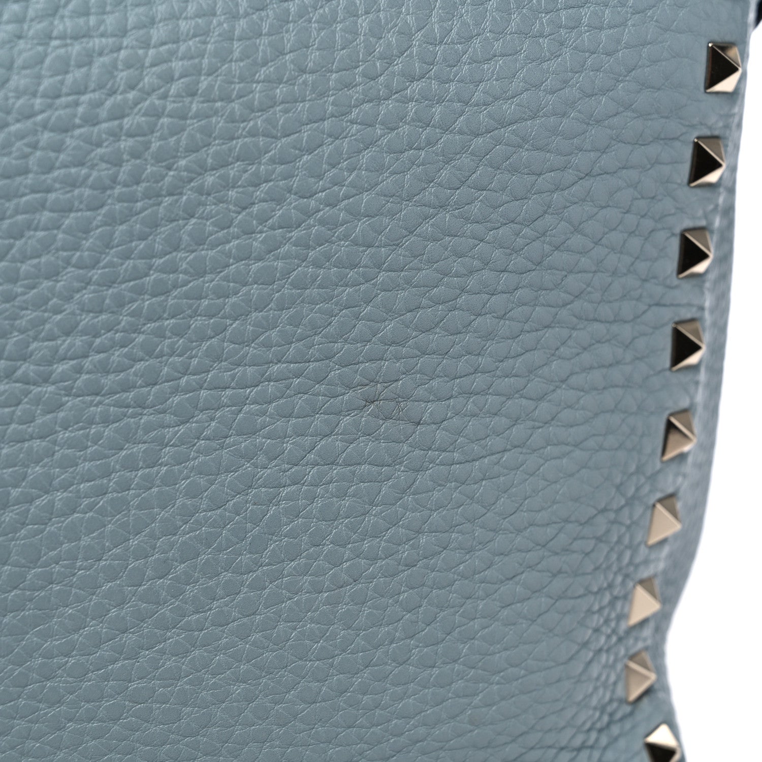 Valentino Garavani Pebbled Calfskin Small Rockstud Flip-Lock Messenger Bag Light Blue 12 of 15