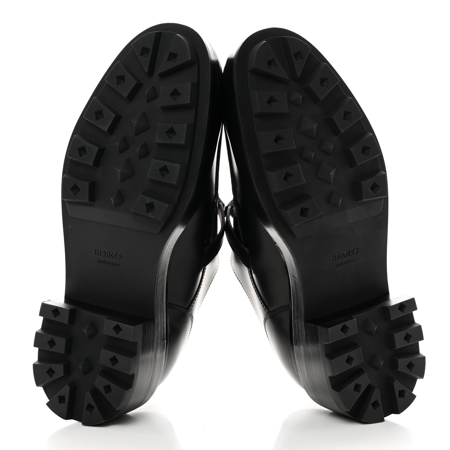 Hermes Calfskin First Derby Shoes 37 Black 5 of 9