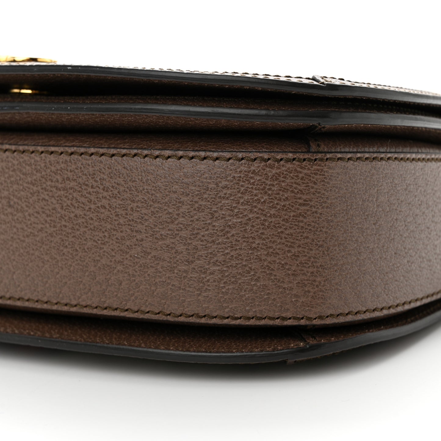 GG Supreme Monogram Web Small Ophidia Flap Messenger Bag Brown