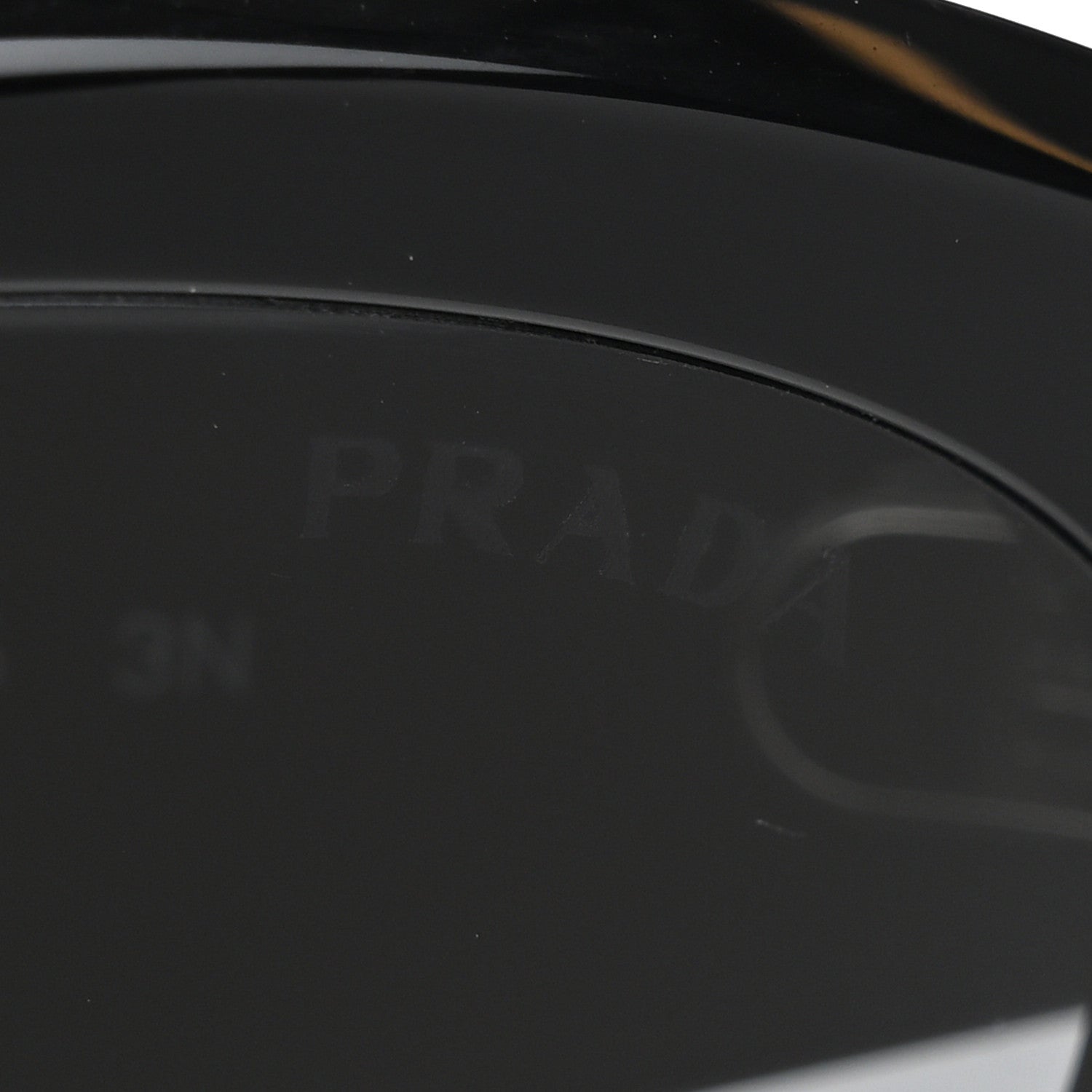 Prada Acetate Oval Sunglasses SPR 26Z Black 7 of 8