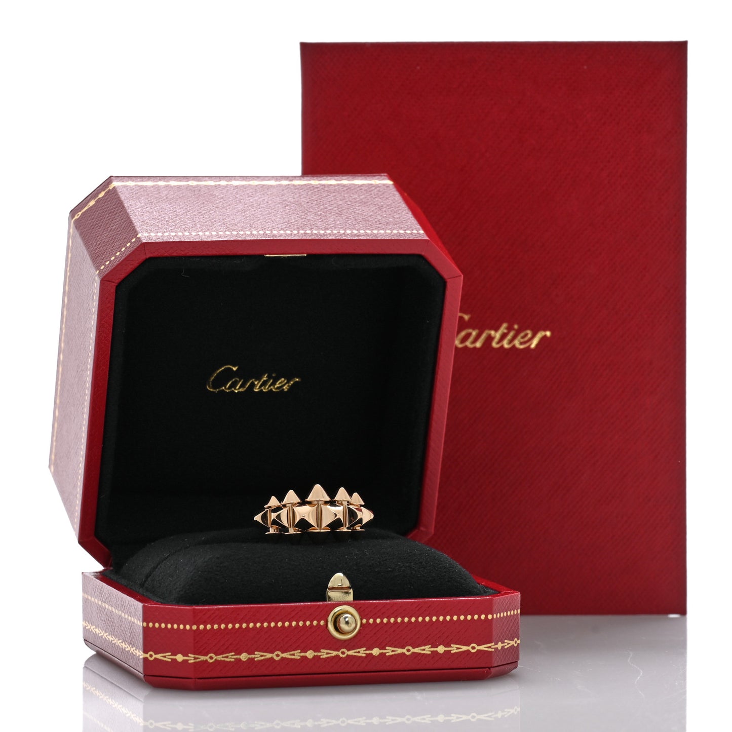 18K Pink Gold LG Clash De Cartier Ring 52 6