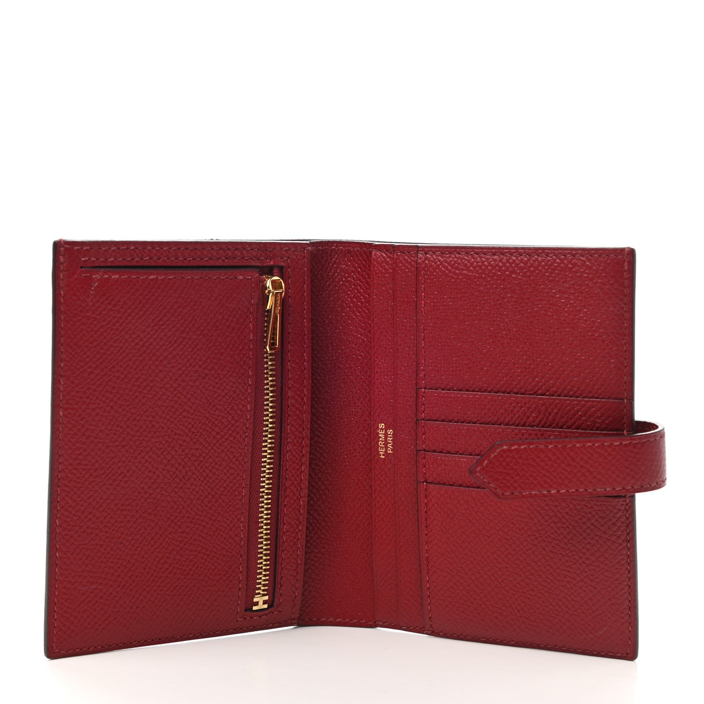 Epsom Bearn Compact Wallet Rouge Grenat