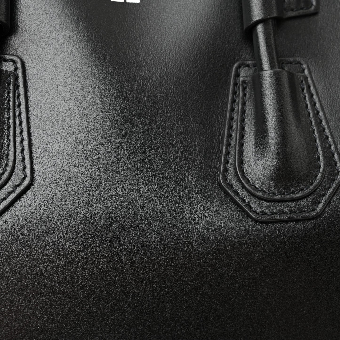 Box Calfskin Small Antigona Sport Top Handle Bag Black