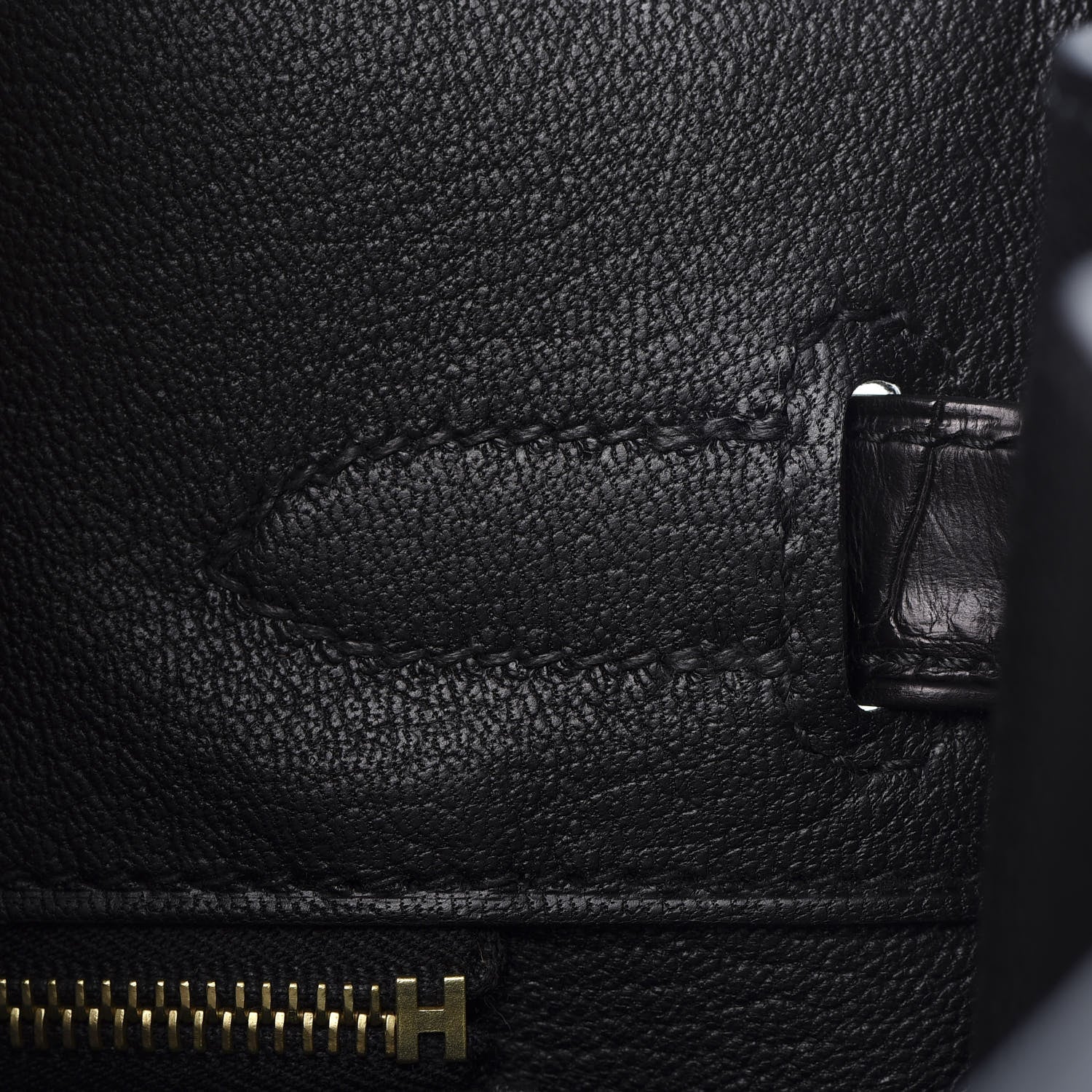 Hermes Togo Matte Alligator Birkin Touch 30 Black 21 of 35