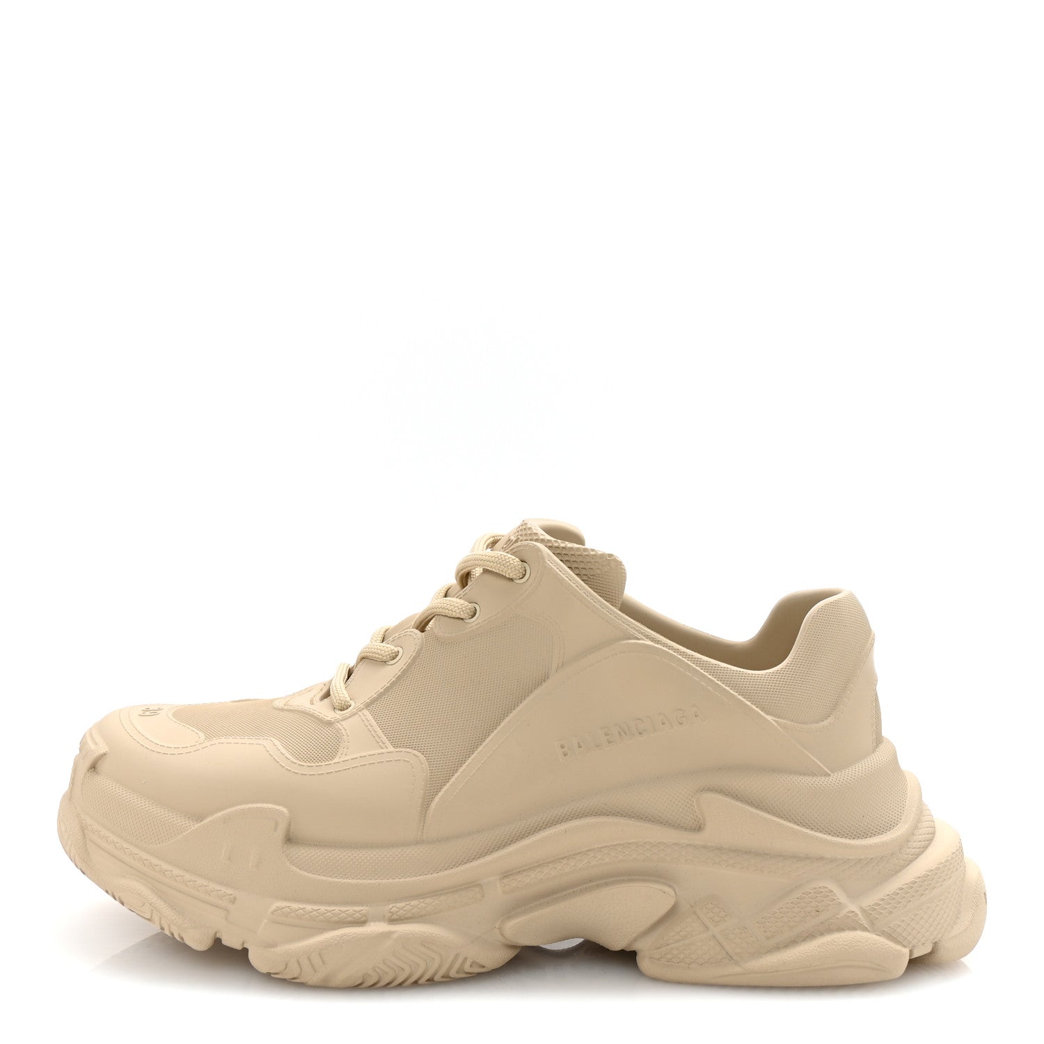 Balenciaga EVA Molded Womens Triple S Sneakers 39 Taupe 1738798