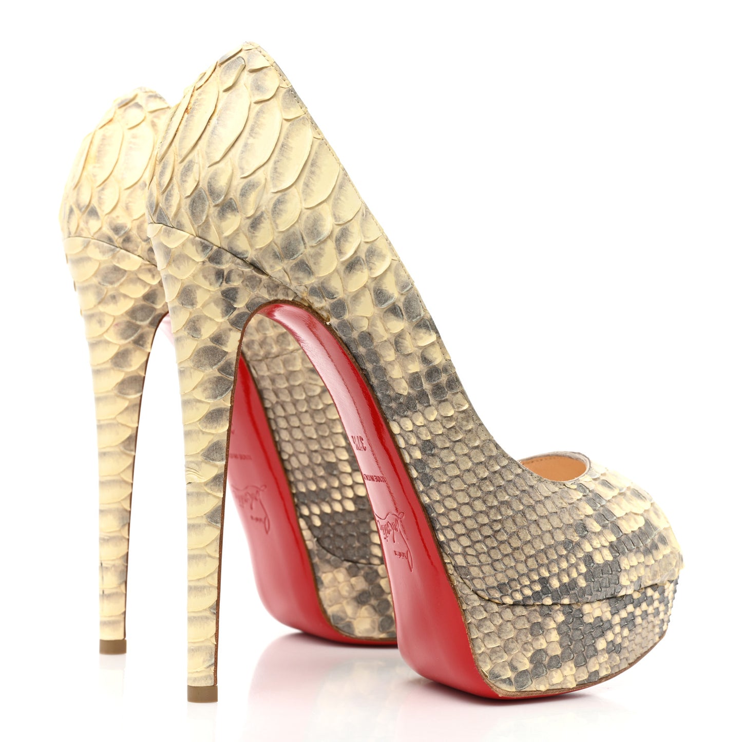 Python Lady Peep 150 Pumps 37.5 Beige