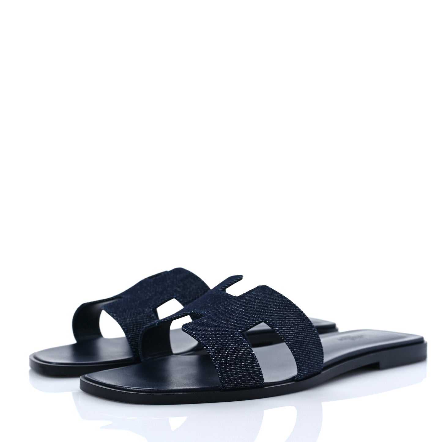 Denim Canvas Oran Sandals 40 Bleu Brut