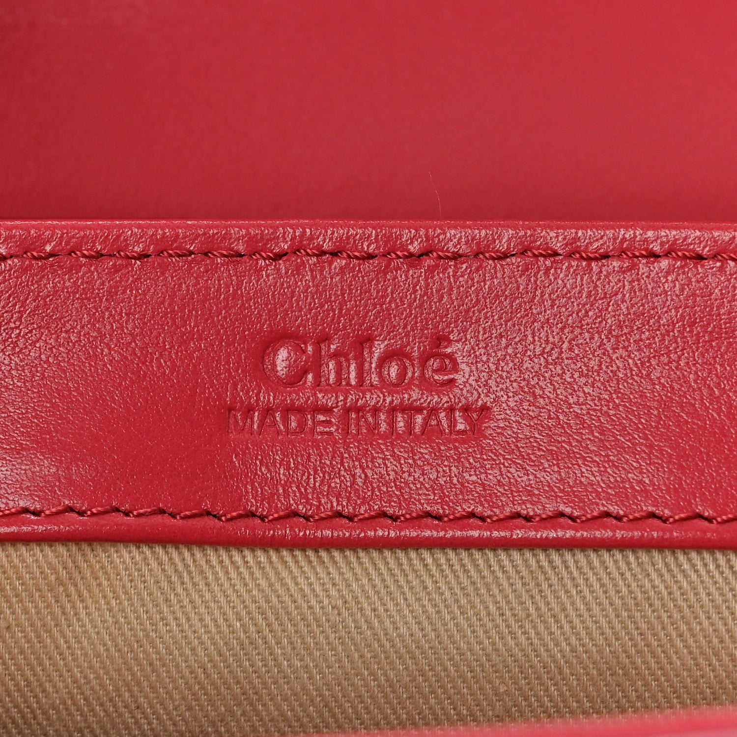 Chloe Shiny Calfskin Suede Mini C Double Carry Scarlet Pink 6 of 10