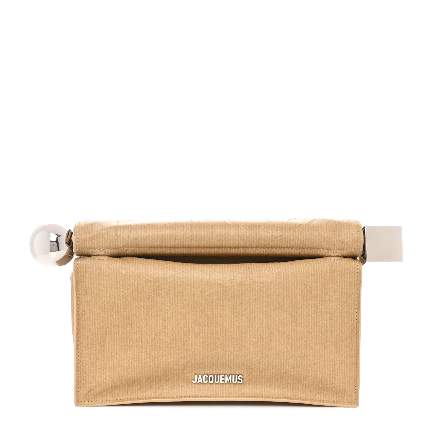 Jacquemus Textured Goatskin La Pochette Rond Carre Beige 1 of 9