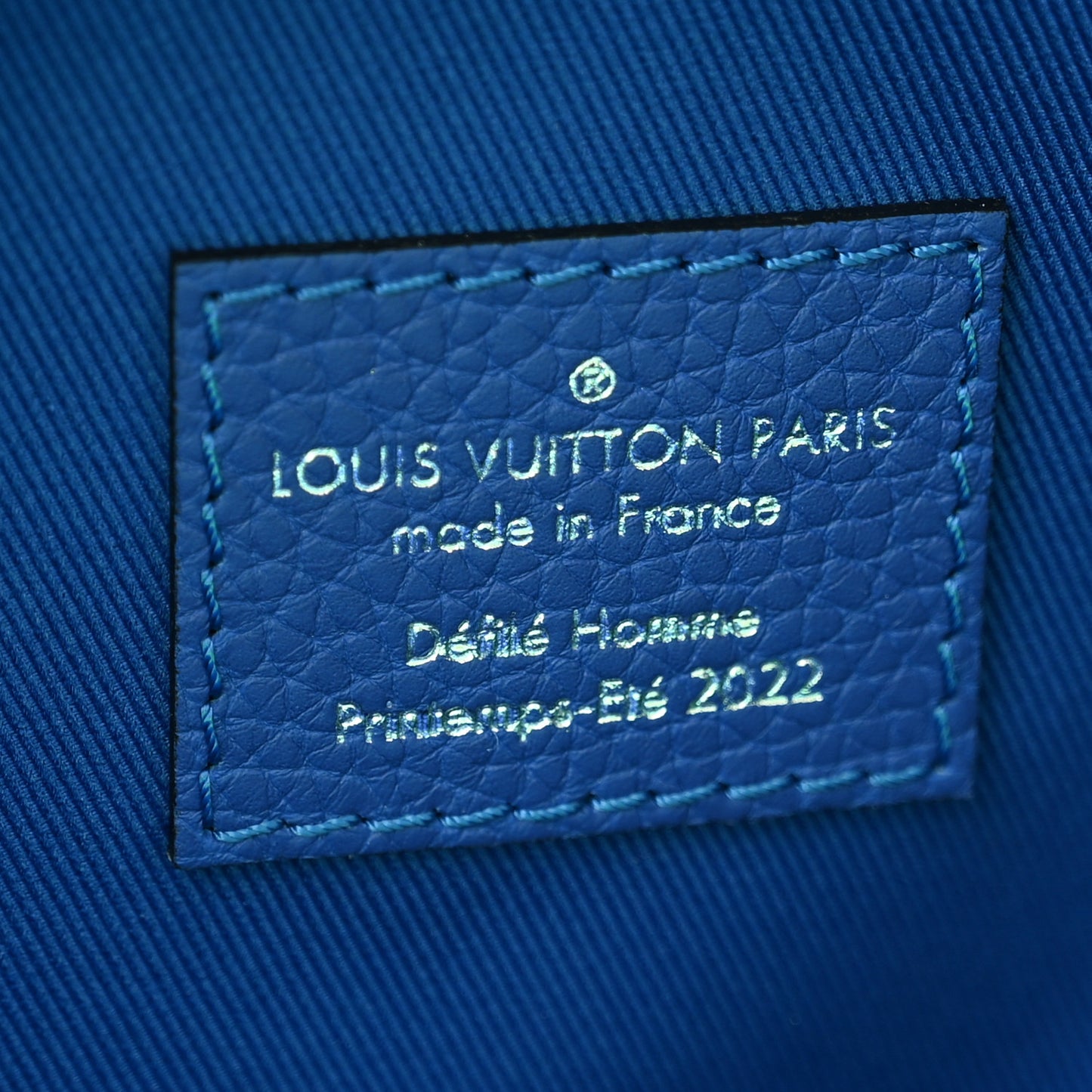 Taurillon Illusion Keepall Tote Bleu Vert
