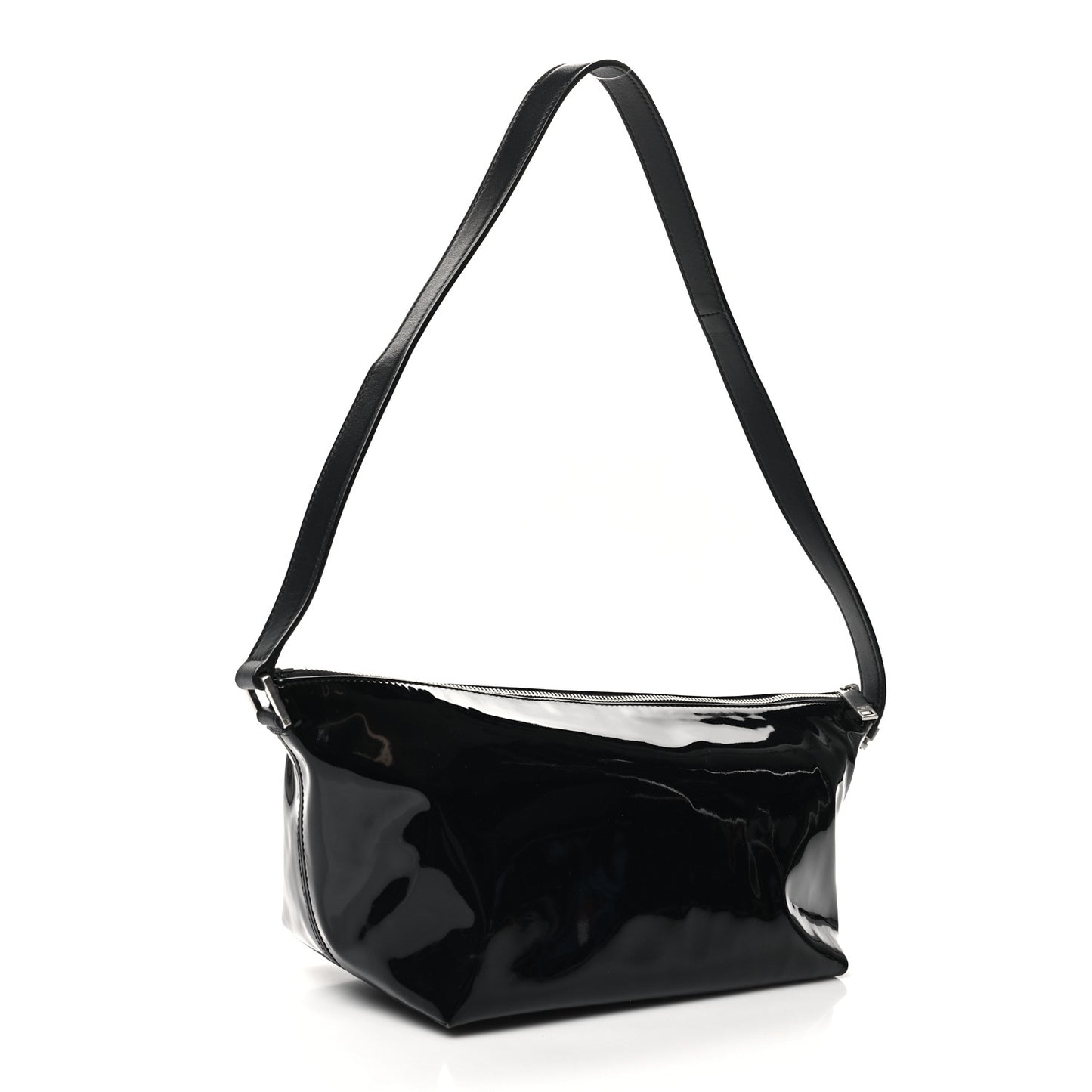 Patent Sac Homme Shoulder Bag Black