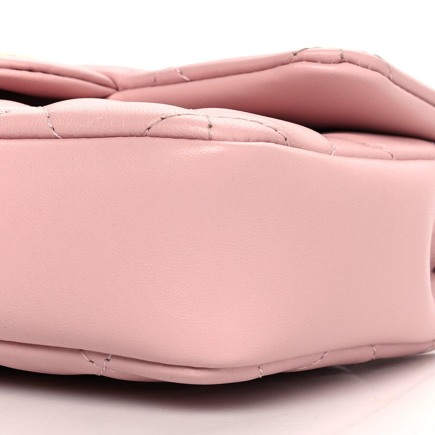 Lambskin Quilted Mini Flap Light Pink