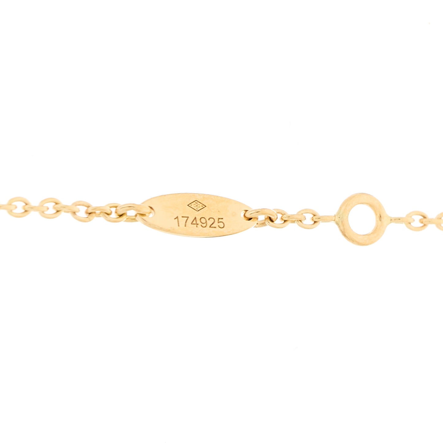 18K Yellow Gold Diamond Mother of Pearl Rose Des Vents 5-Station Necklace