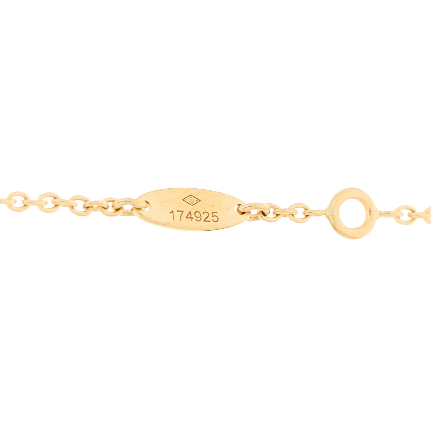 Christian Dior 18K Yellow Gold Diamond Mother of Pearl Rose Des Vents 5-Station Necklace 4 of 6
