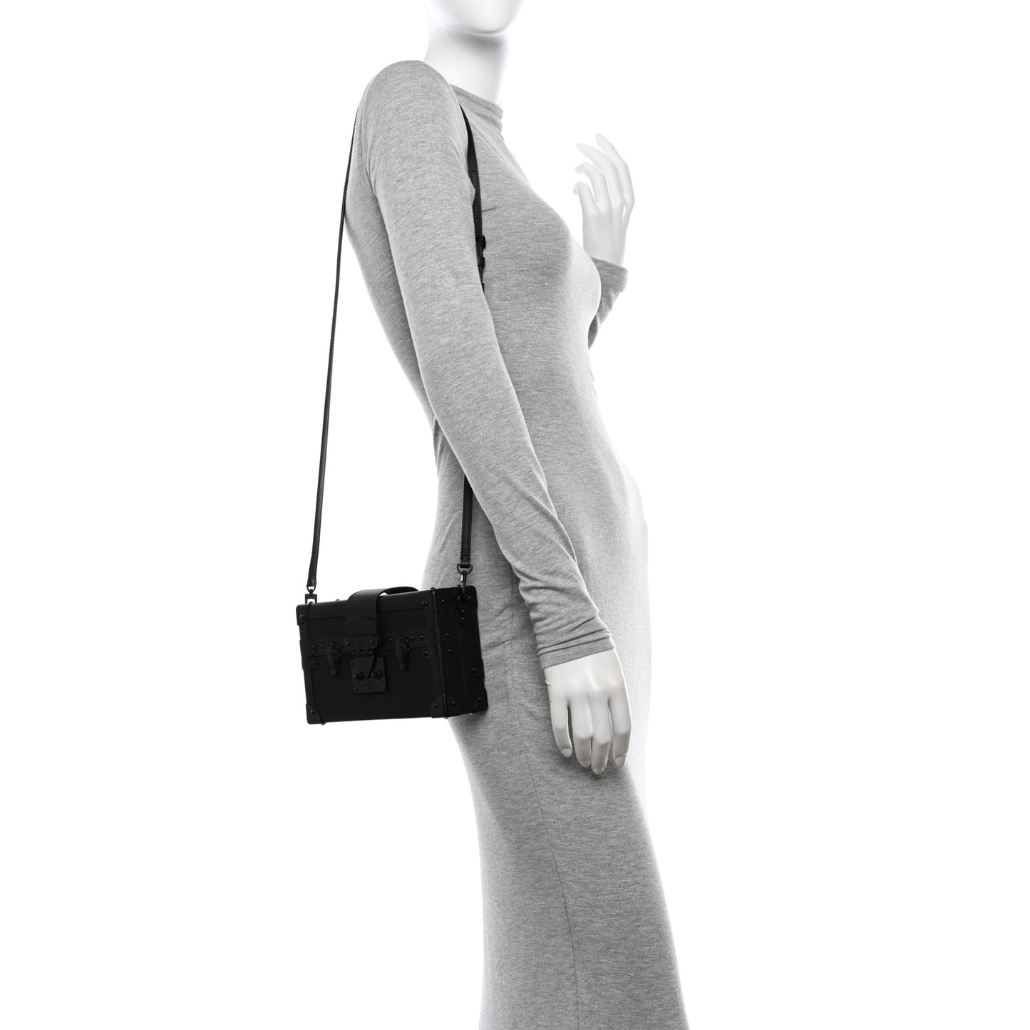 Calfskin Petite Malle Black