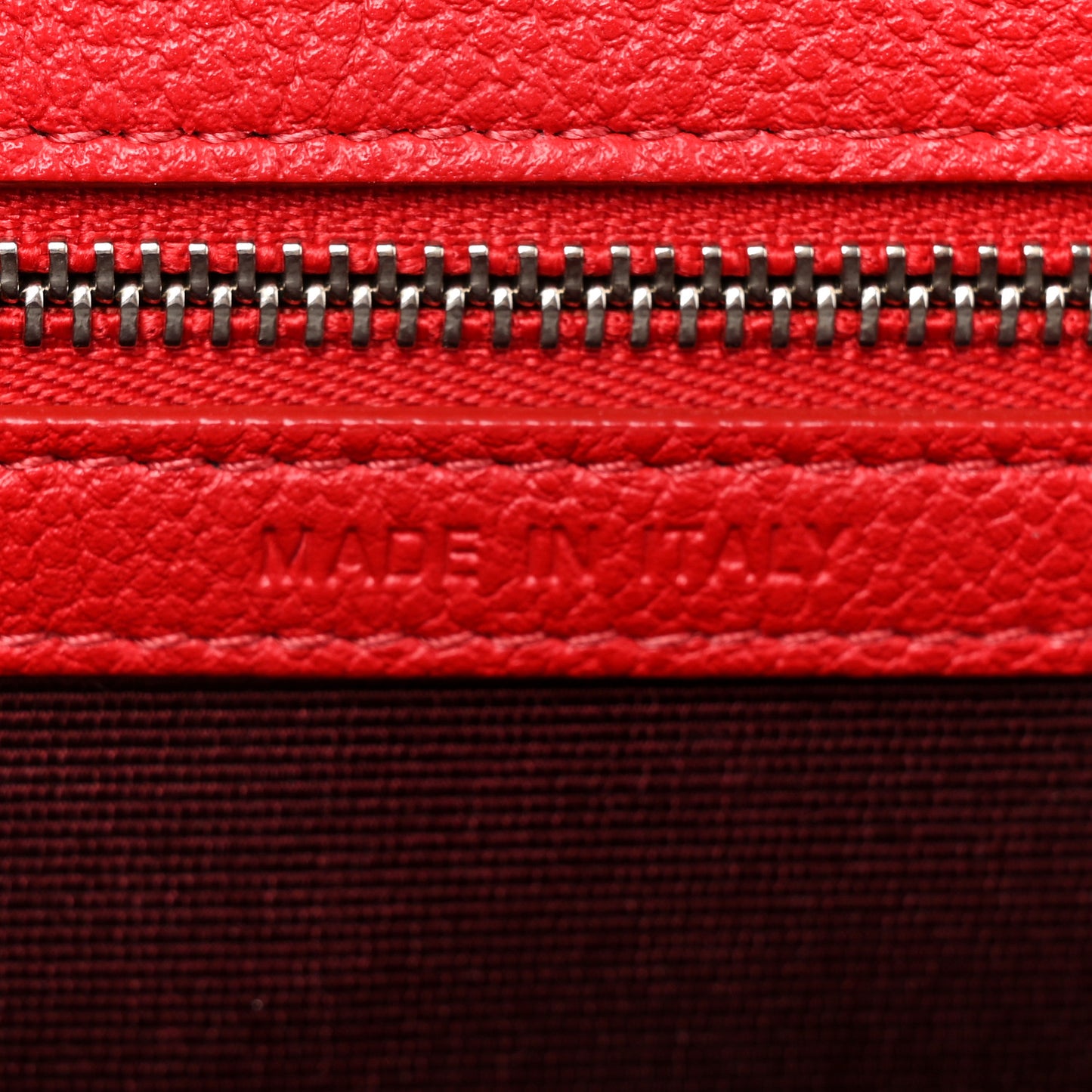 Grained Calfskin Medium Diorama Flap Bag Red