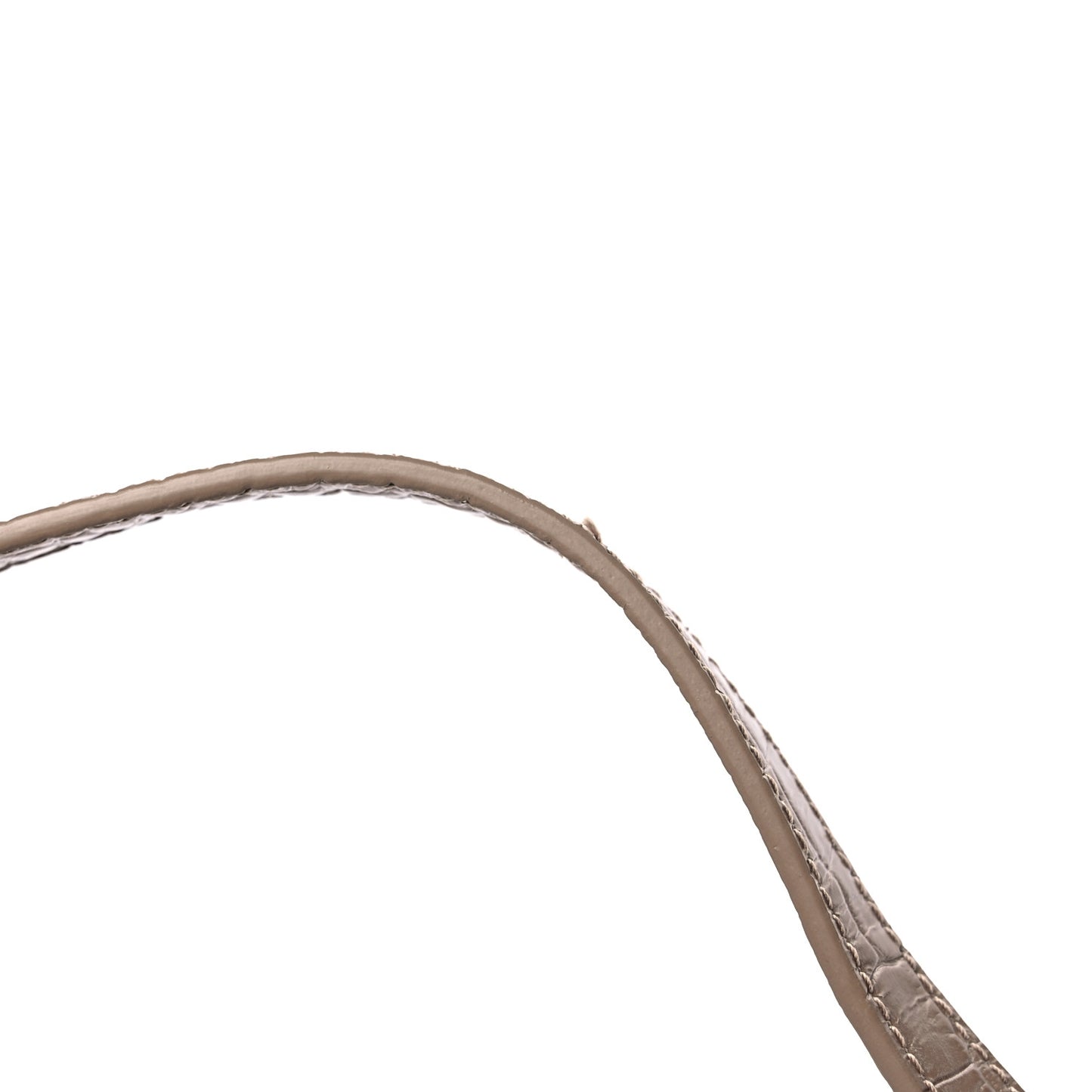 Calfskin Crocodile Embossed Baby Sac De Jour Brown