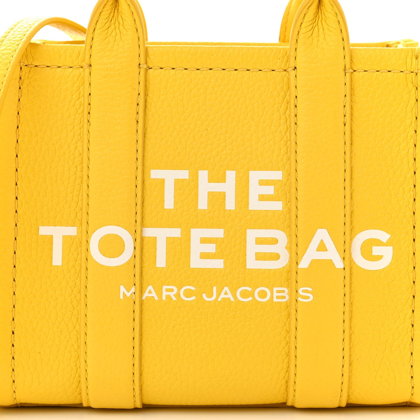 Grained Calfskin Mini The Tote Bag Yellow