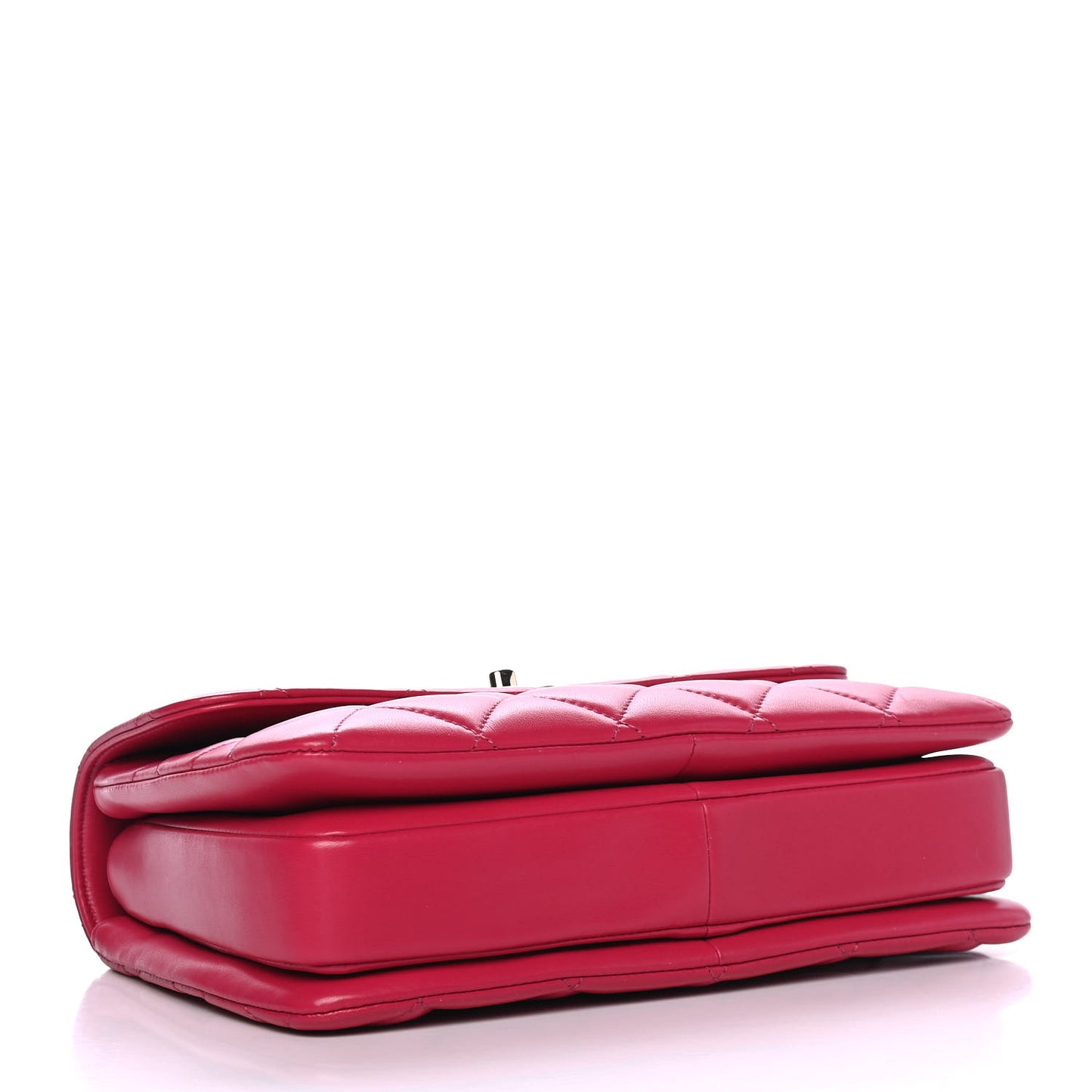 Lambskin Quilted Small Trendy CC Flap Dual Handle Bag Pink
