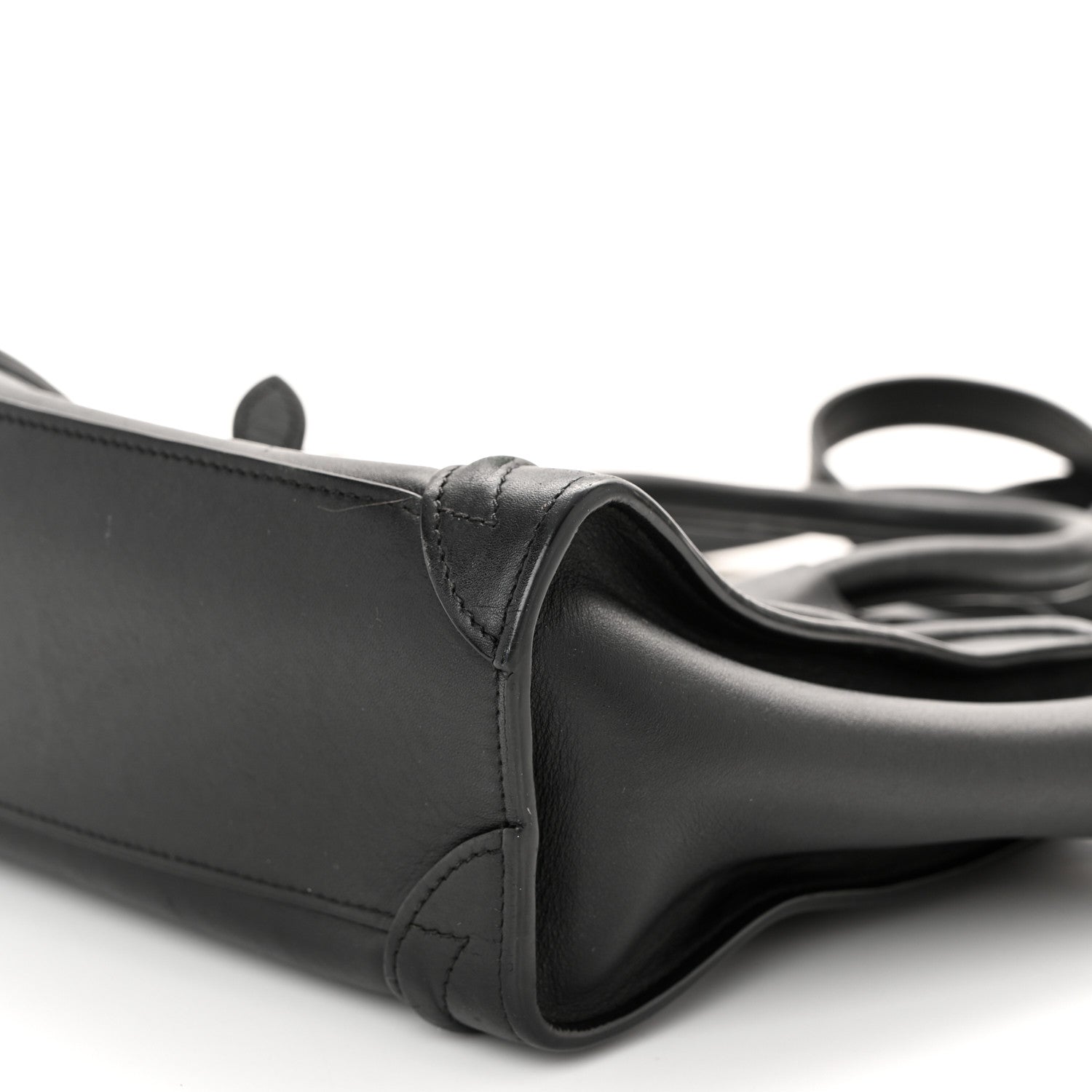 Celine Smooth Calfskin Nano Luggage Black 9 of 11