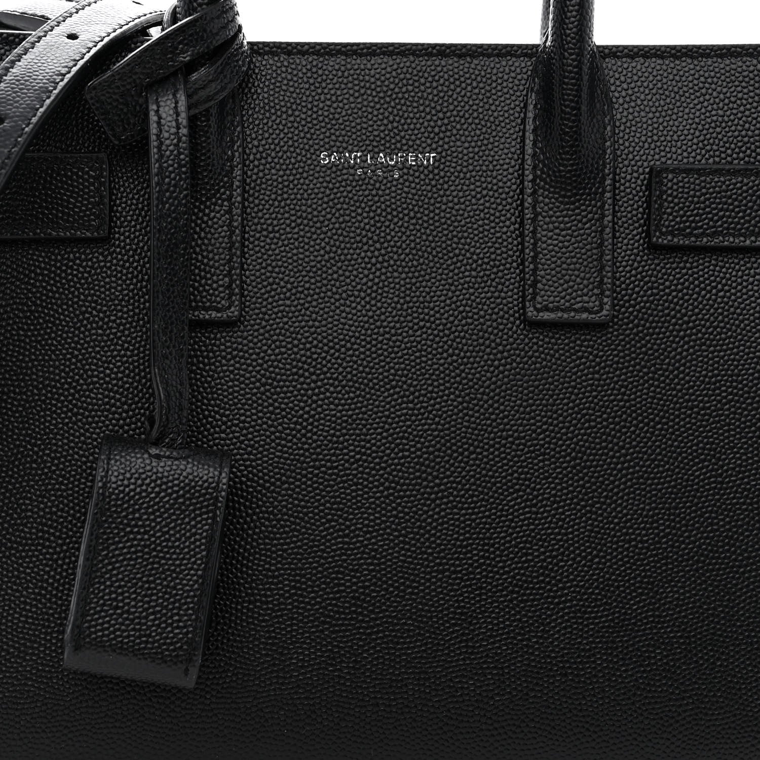 Saint Laurent Grained Calfskin Nano Sac De Jour Black 8 of 11