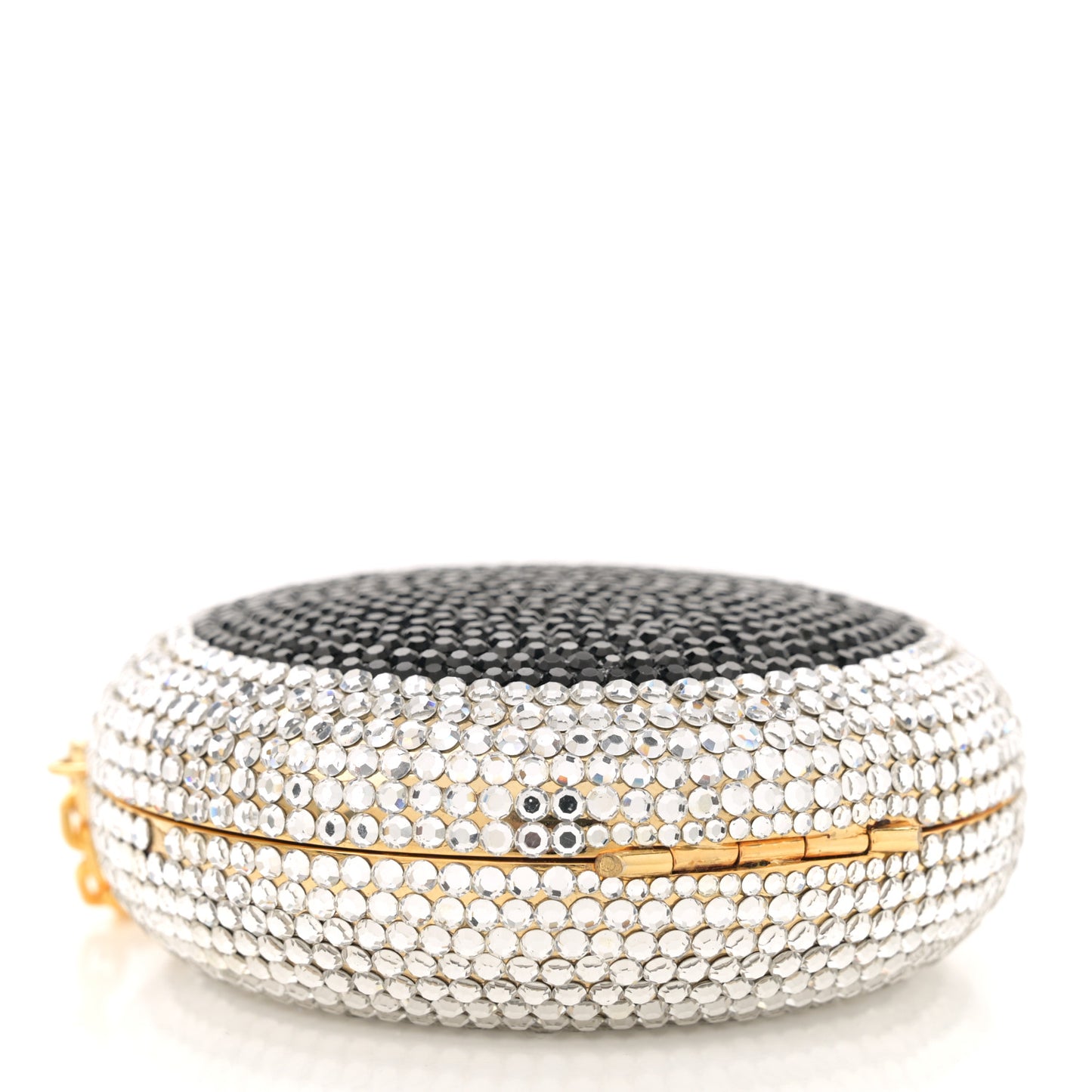 Swarovski Crystal Clutch Silver Black