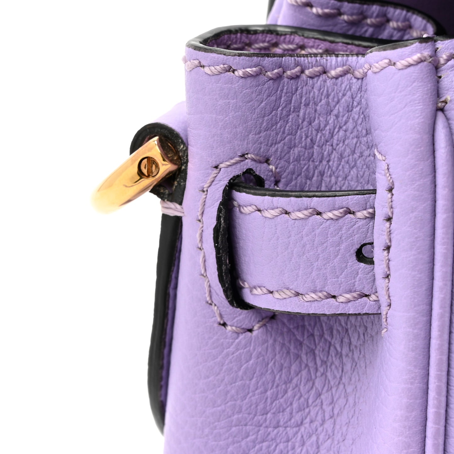 Calfskin Medusa Small Top Handle Handbag Lilac