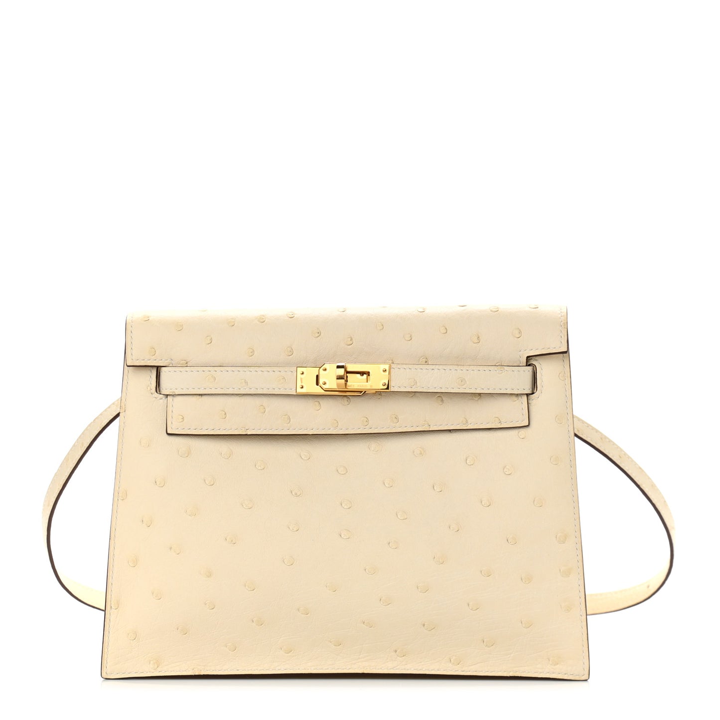 Ostrich Kelly Danse II Belt Bag Nata