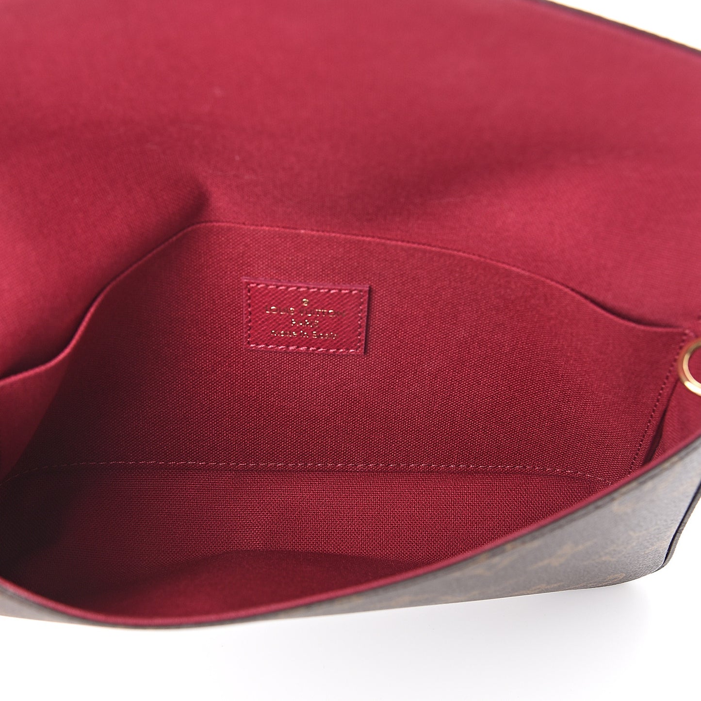 Monogram Pochette Felicie Chain Wallet Fuchsia