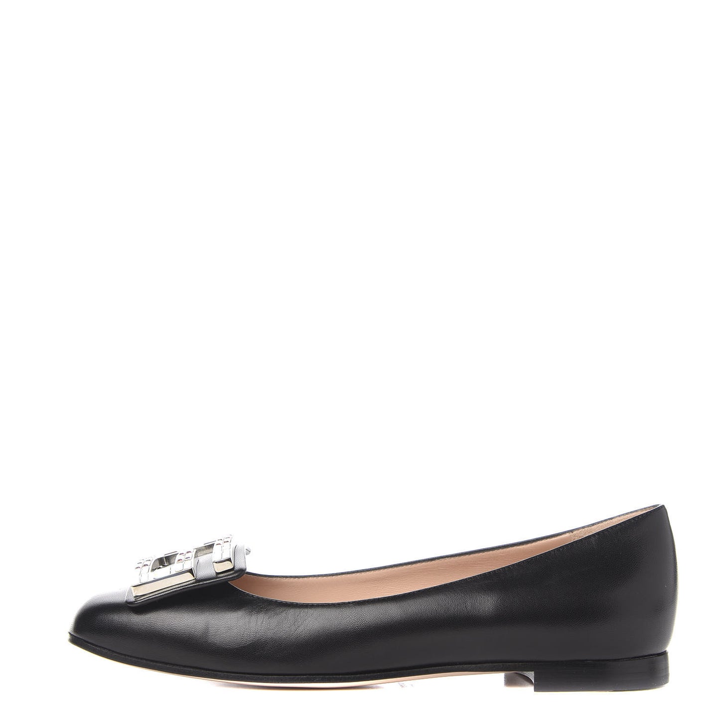 Malaga Kid Crystal Square G Madelyn Ballet Flats 37.5 Black