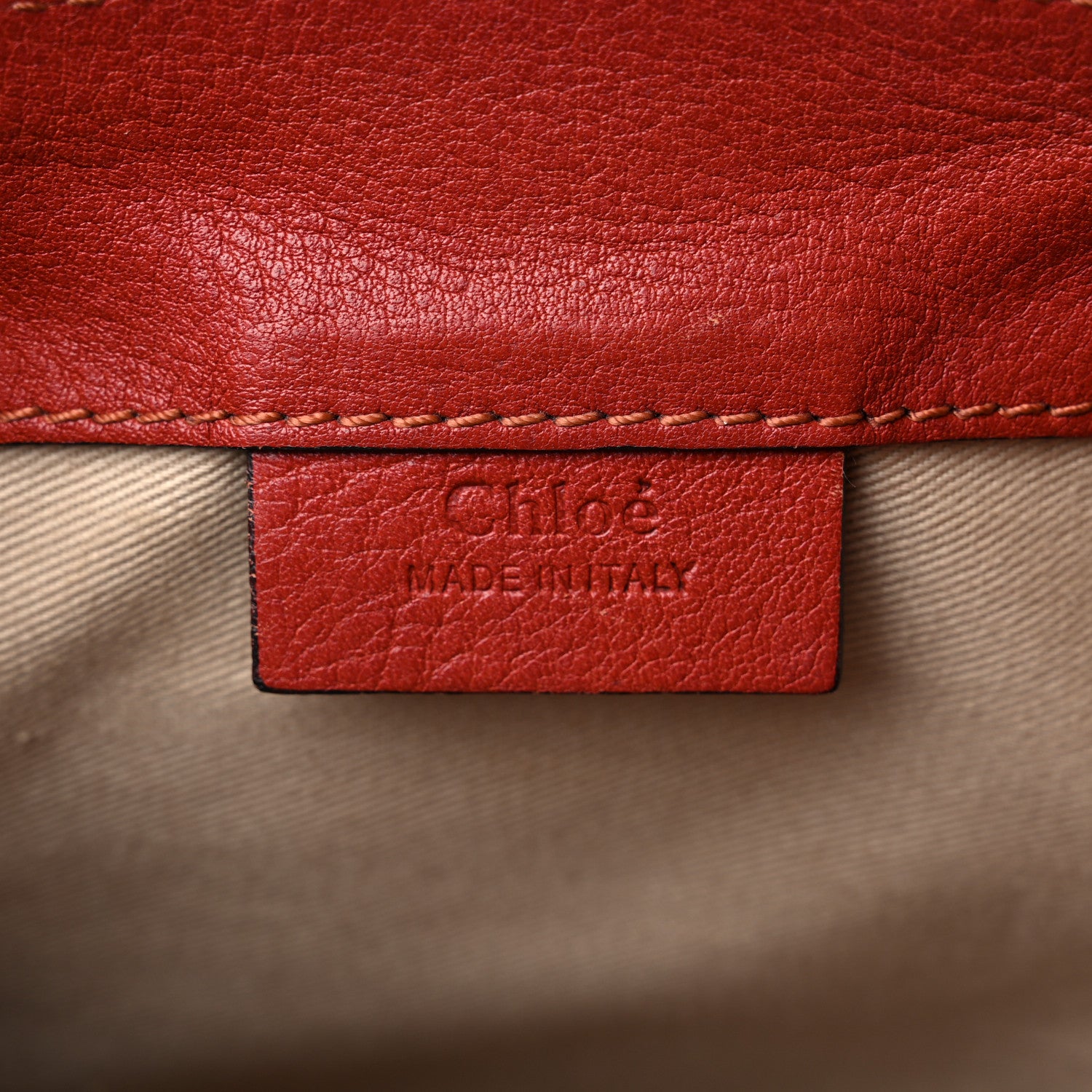 Chloe Suede Calfskin Mini Faye Backpack Earthy Red 6 of 17
