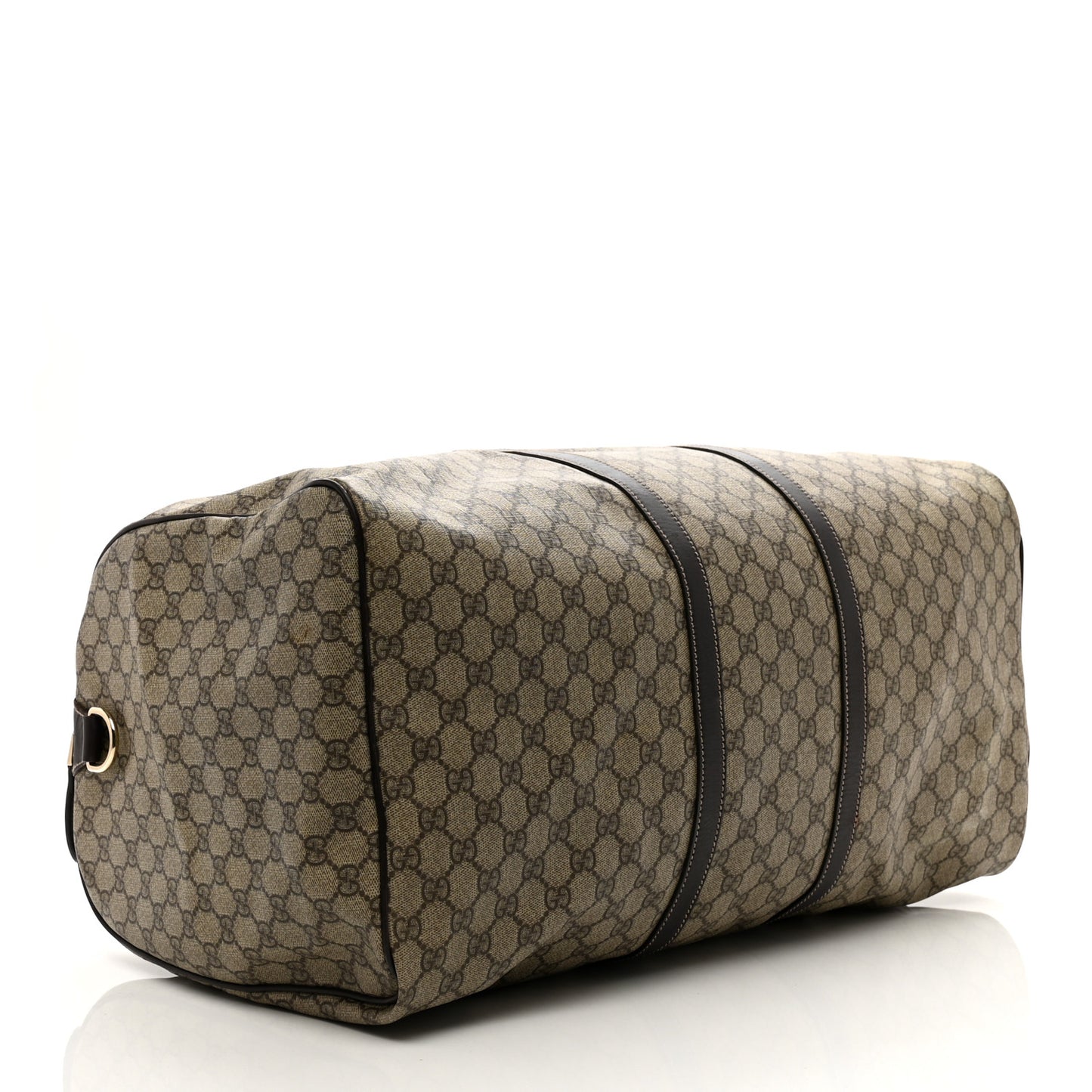 GG Plus Monogram Large Carry On Duffle Bag Brown