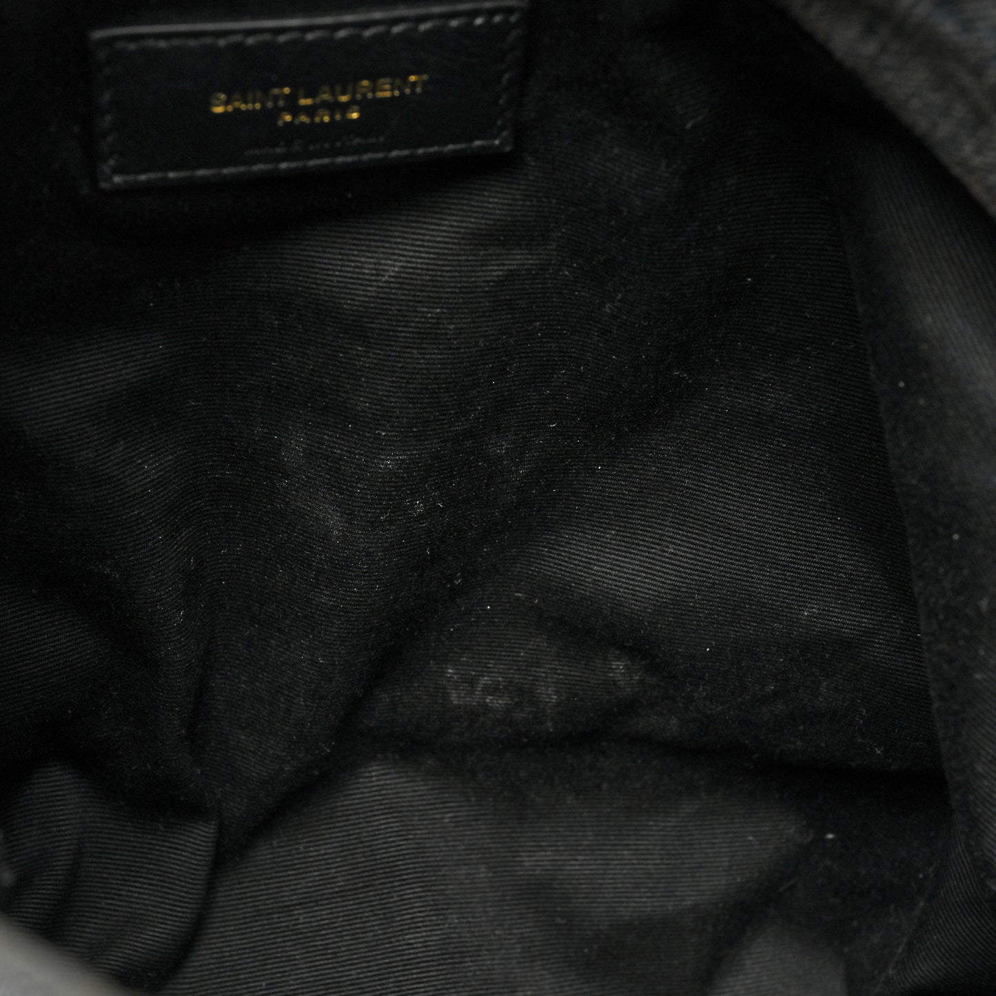 Denim Quilted Medium Loulou Puffer Monogram Chain Satchel Blue Black