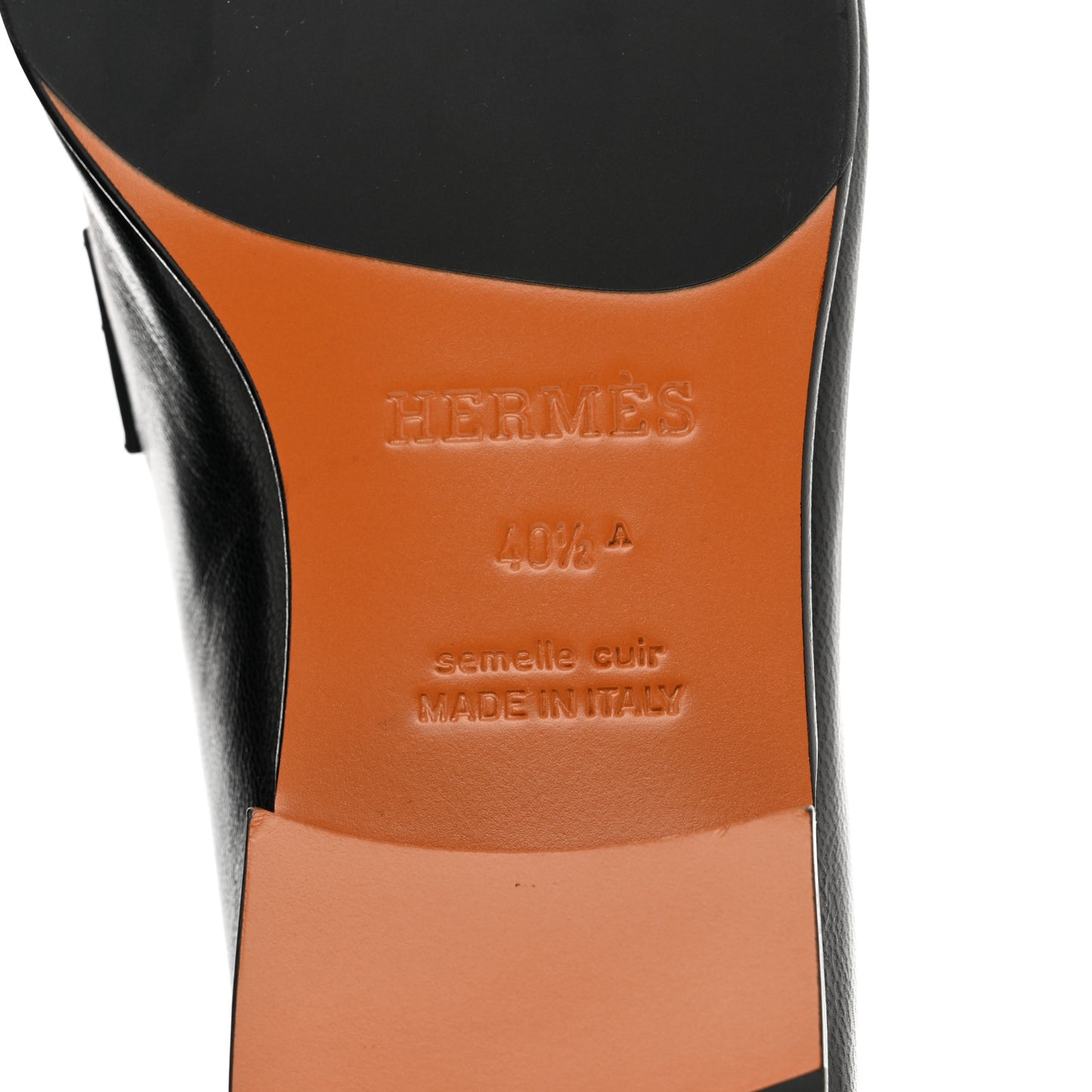 Goatskin Mens Paris Loafers 40.5 Black