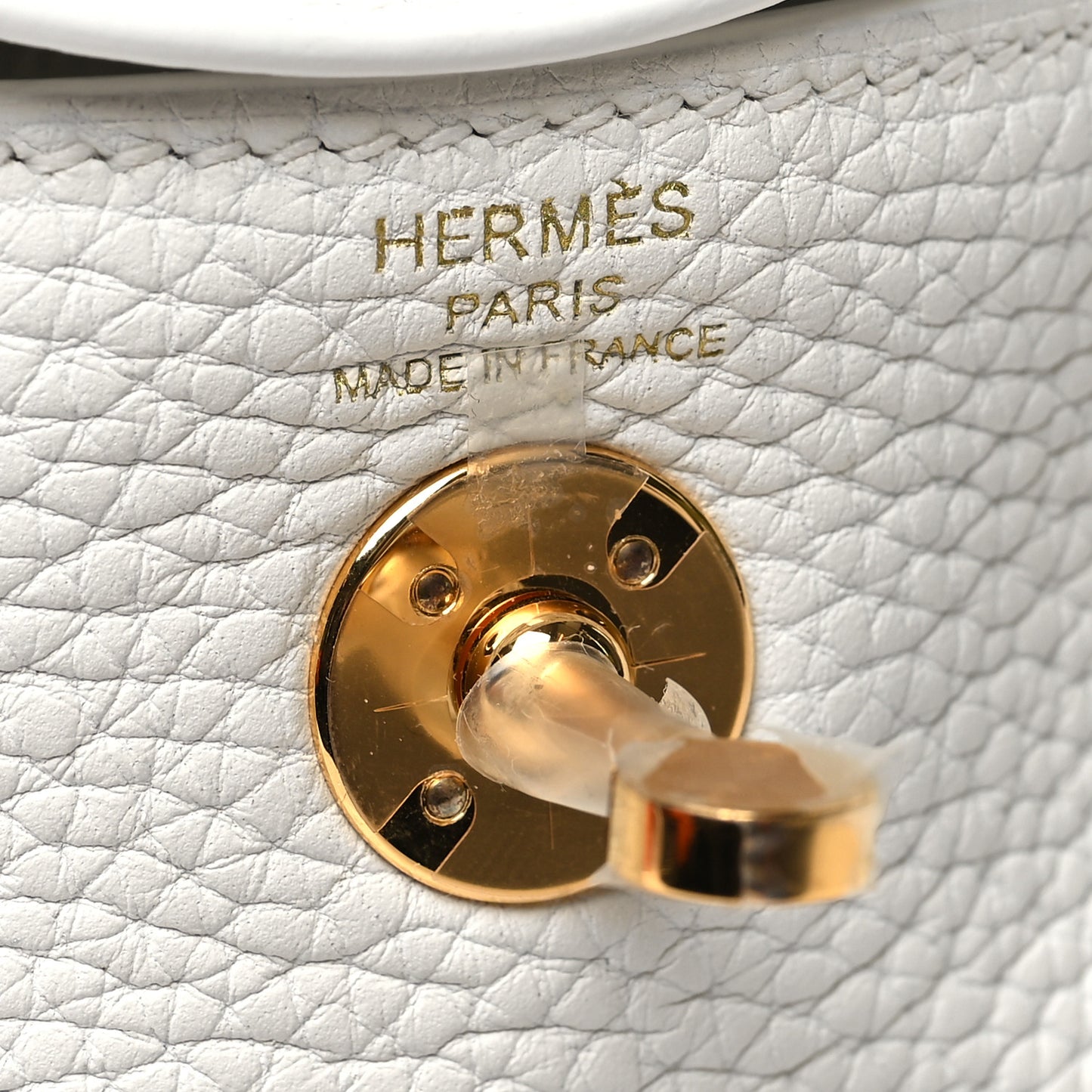 Taurillon Clemence Mini Lindy 20 New White