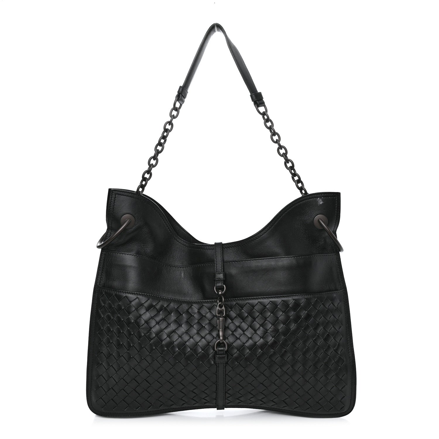Bottega Veneta Nappa Intrecciato Beverly '71/'16 Bag Black 1 of 10