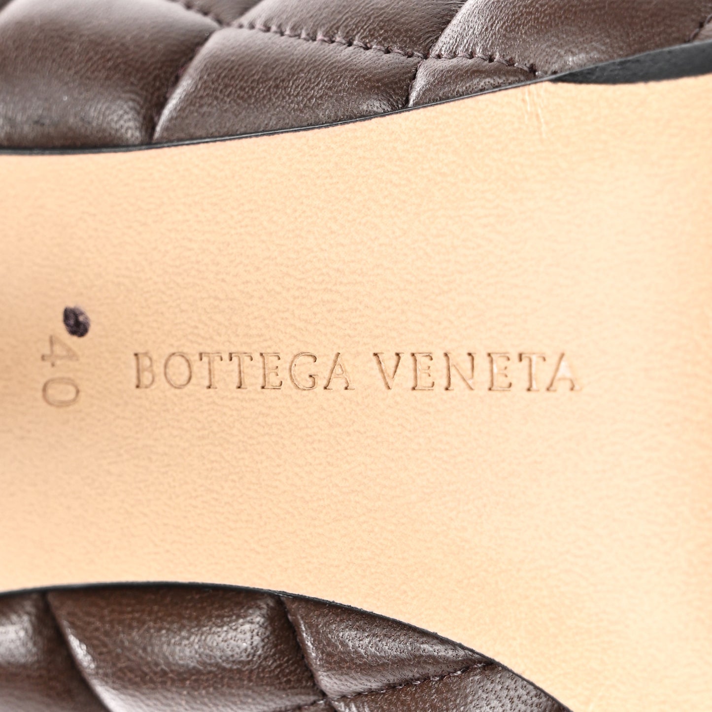 Nappa Matelasse Padded Dream Pumps 40 Chocolate