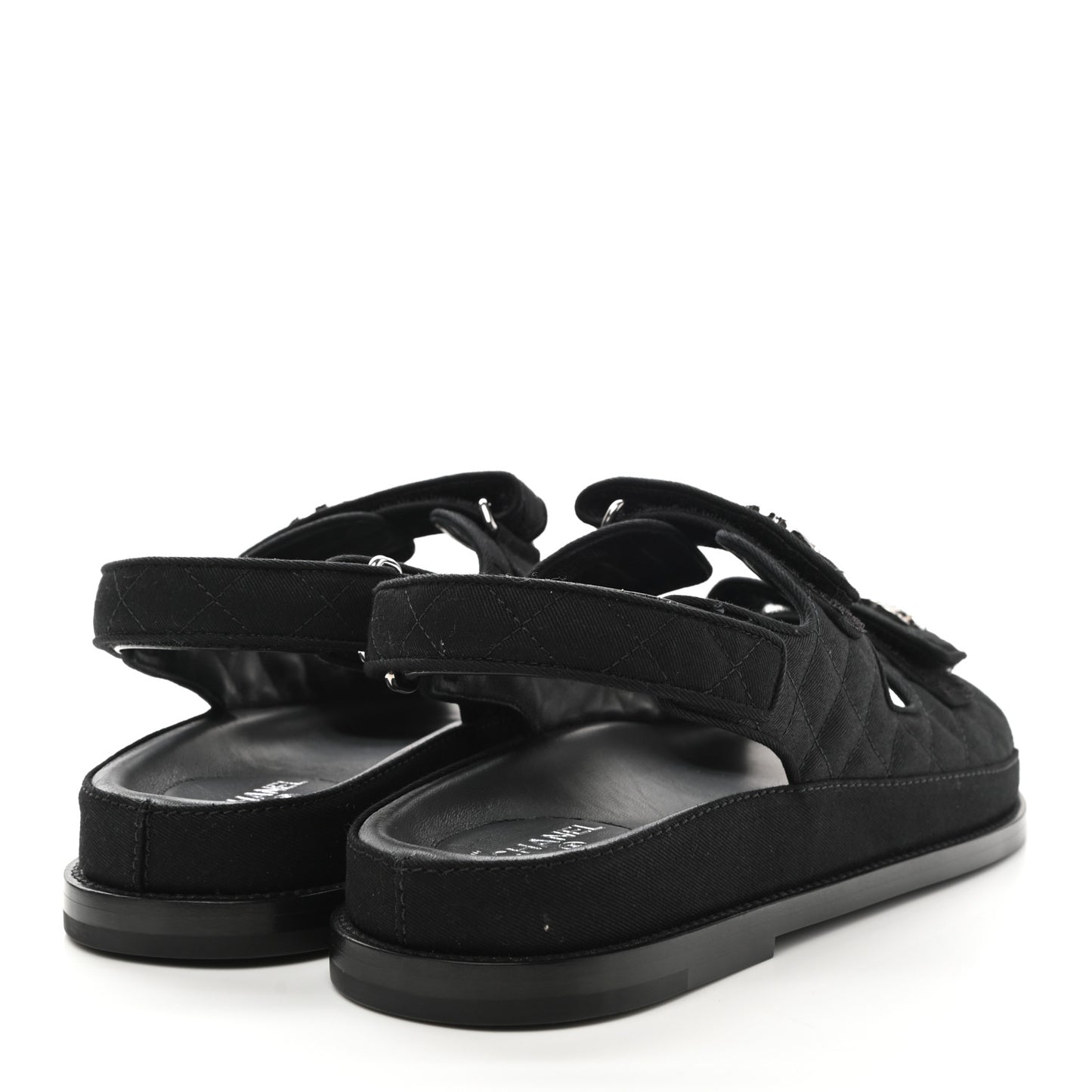Mixed Fibers Velcro Dad Sandals 41 Black