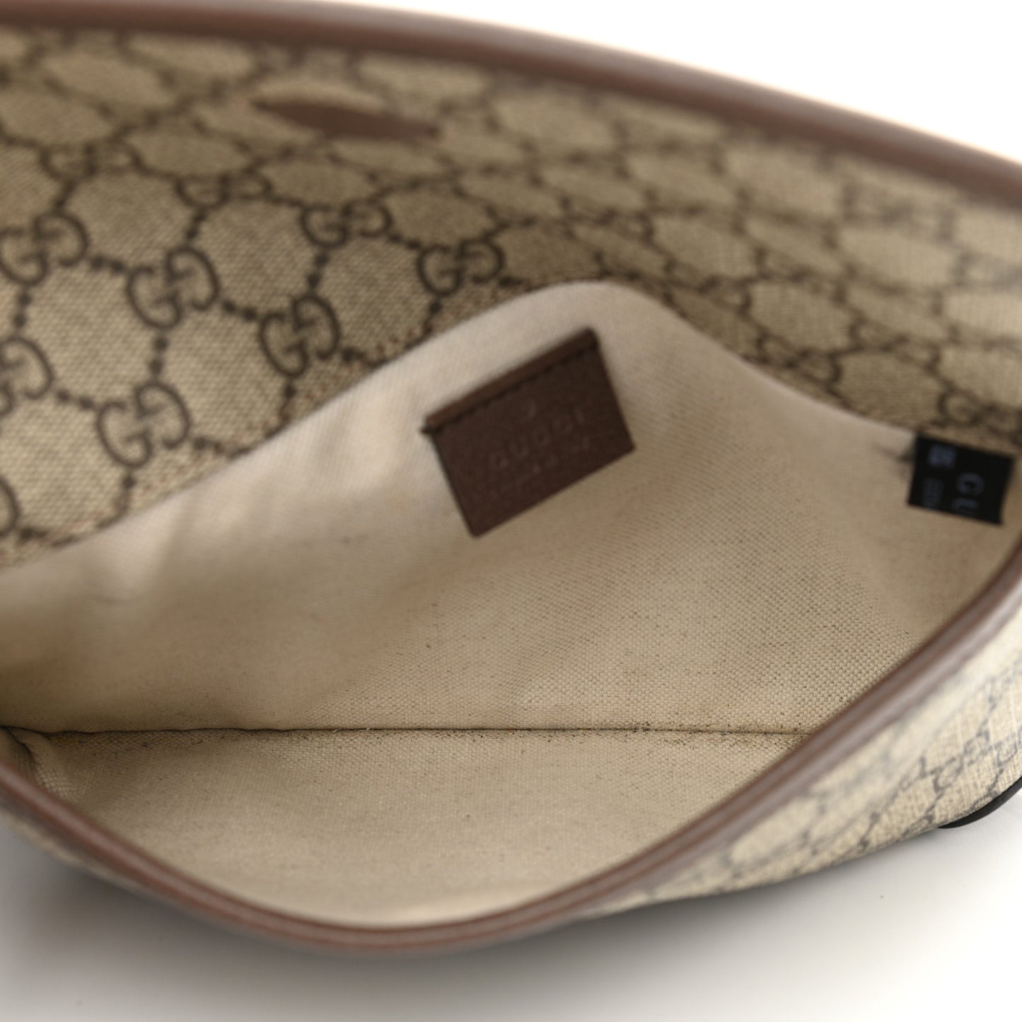 GG Supreme Monogram Neo Vintage Web Belt Bag Brown