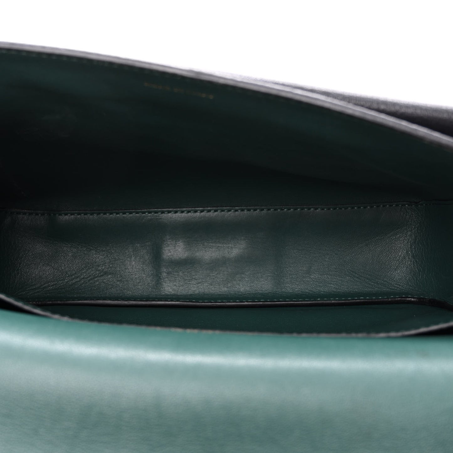 Calfskin Square Satchel Black