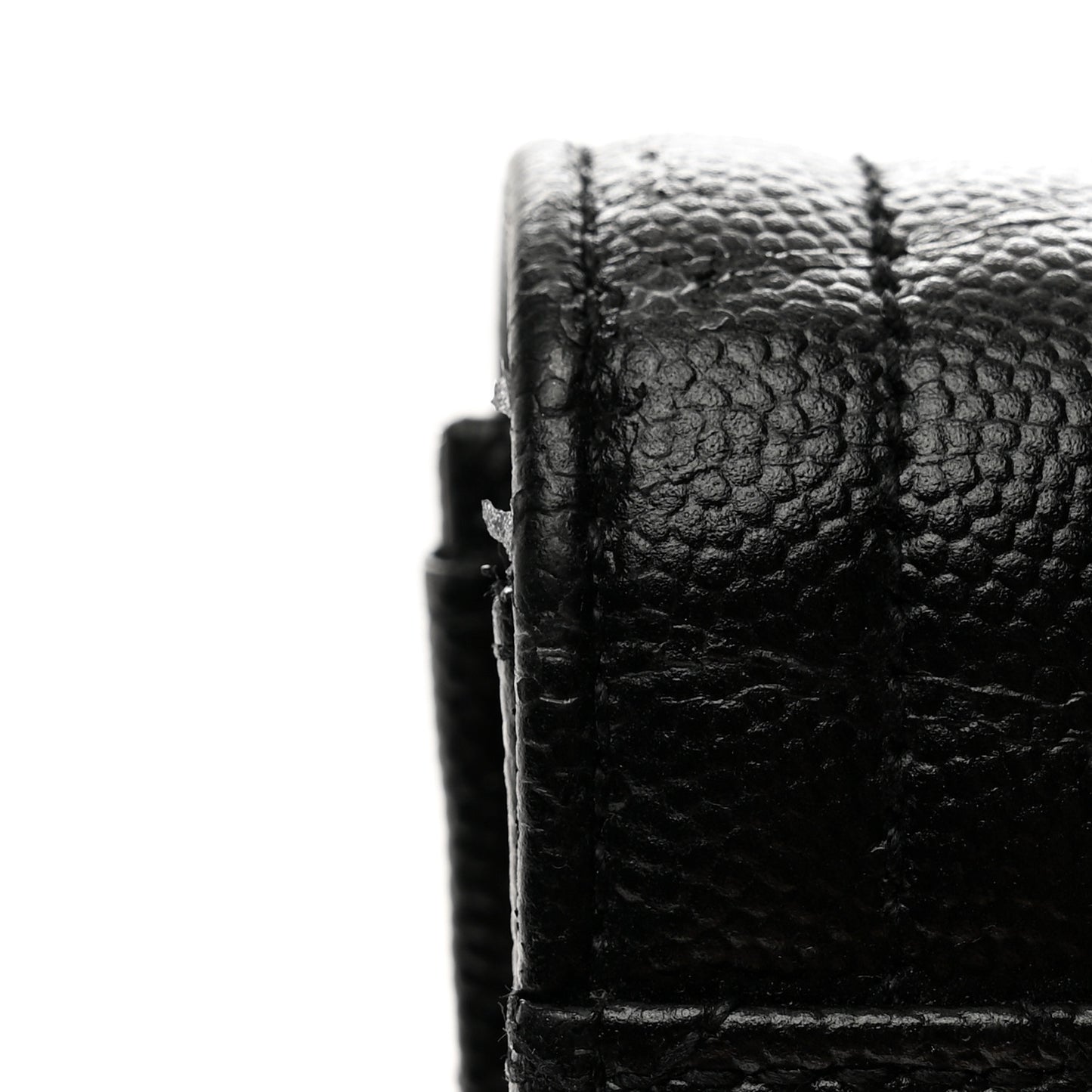 Grain De Poudre Mixed Matelasse Triquilt Large Monogram Wallet Black