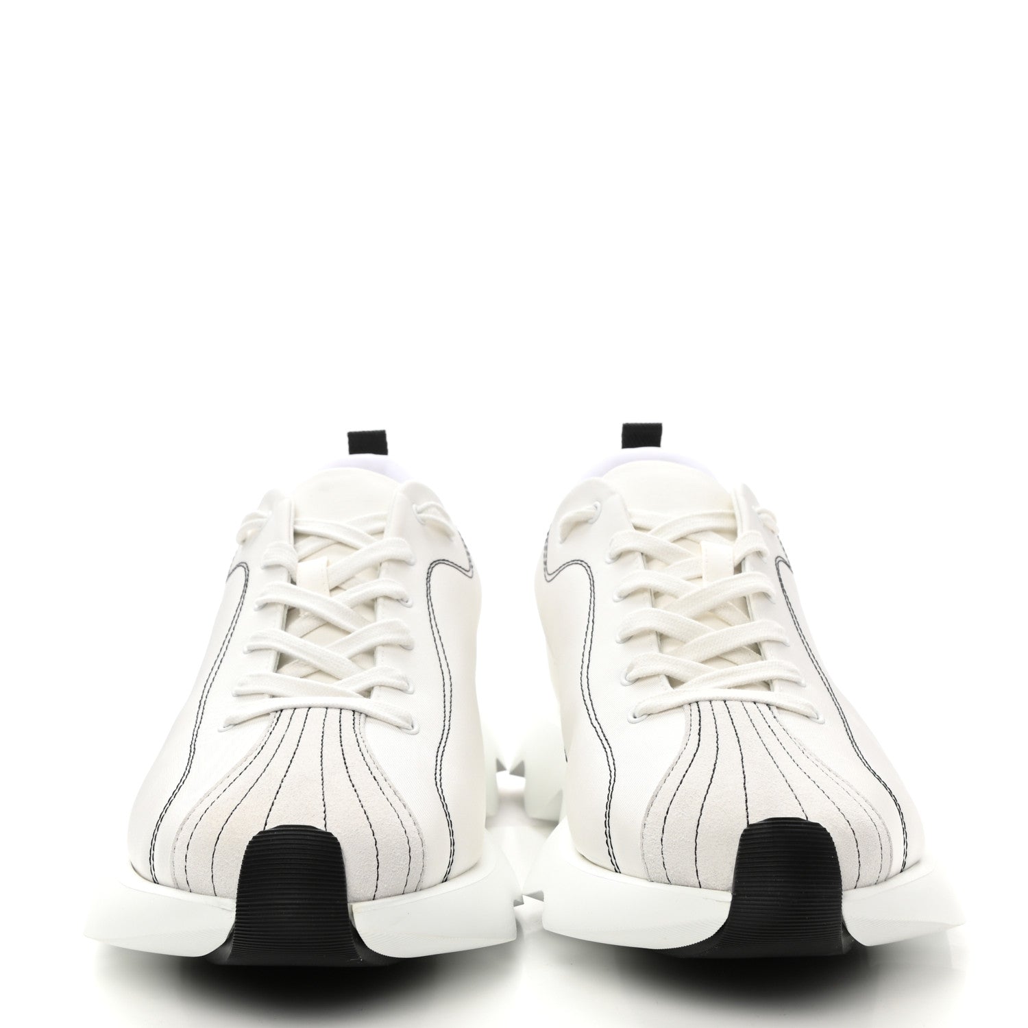 Hermes Technical Canvas Goatskin Mens Envol Sneakers 45 White Casse 2 of 9