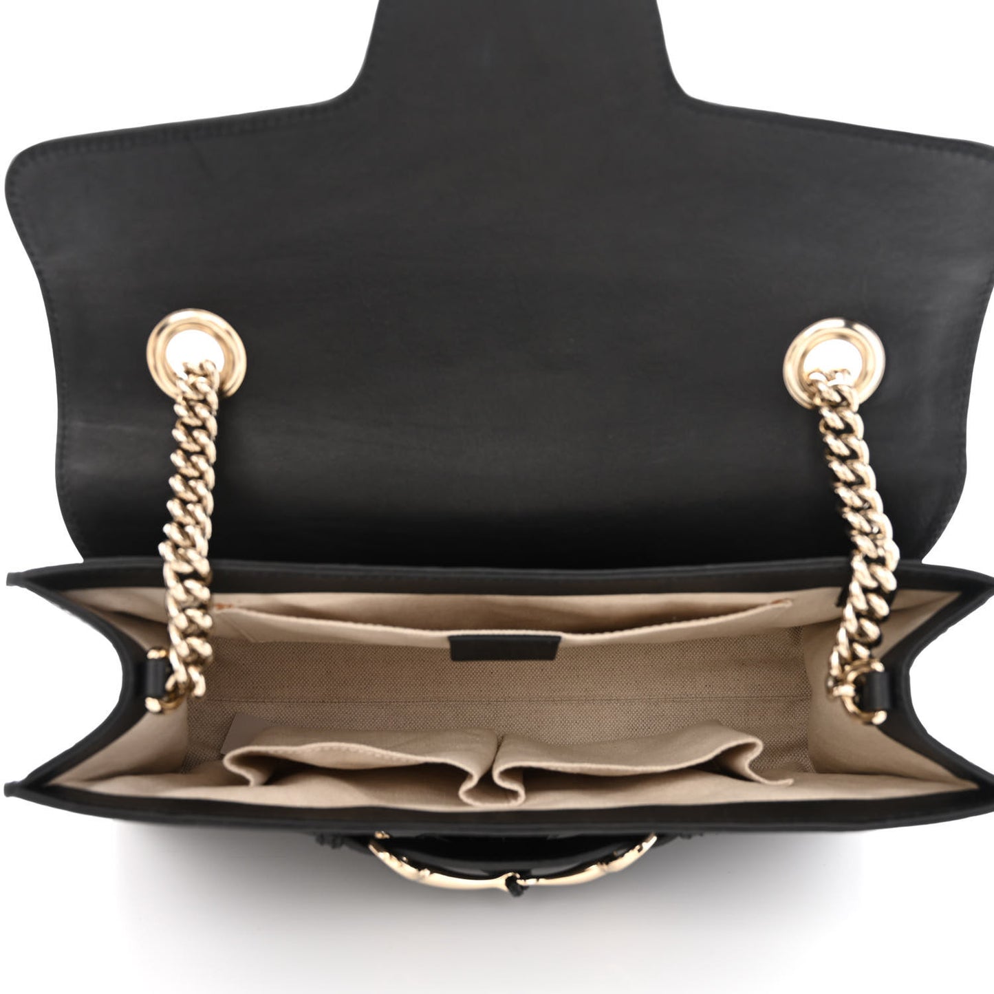 Guccissima Medium Emily Chain Shoulder Bag Black