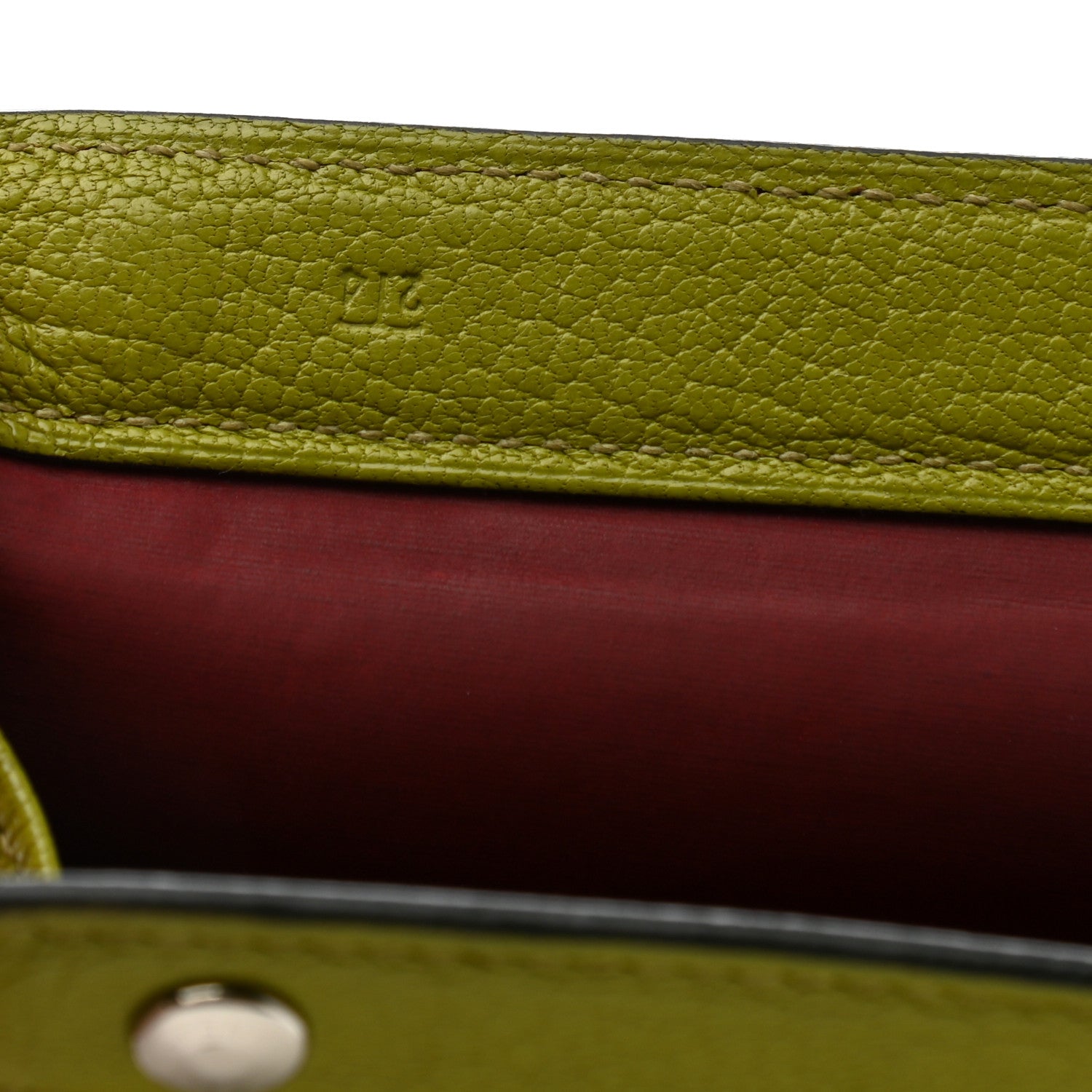 Hermes Chevre Mysore Karo GM Vert Anis 8 of 8
