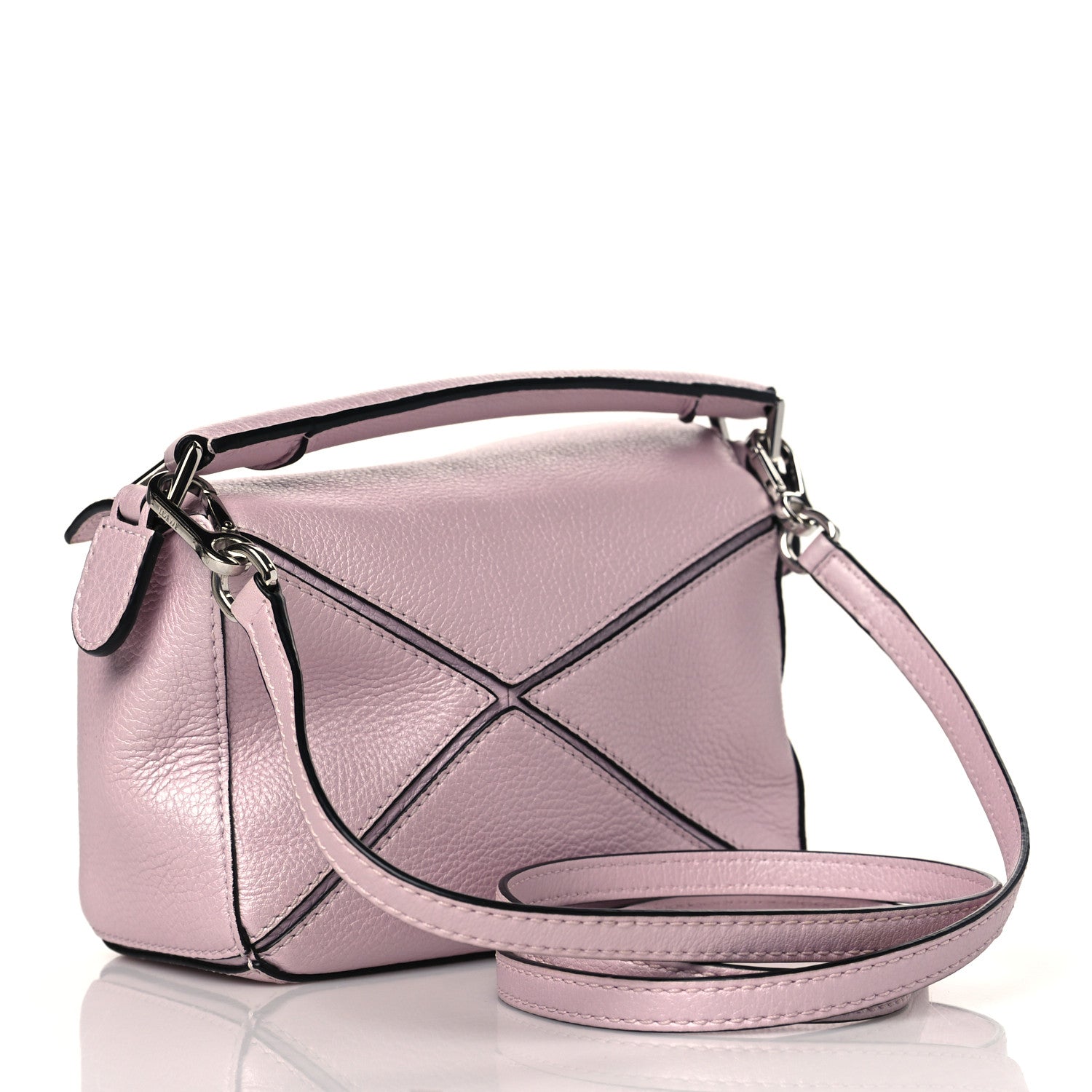 Loewe Calfskin Mini Puzzle Bag Icy Pink 5 of 19