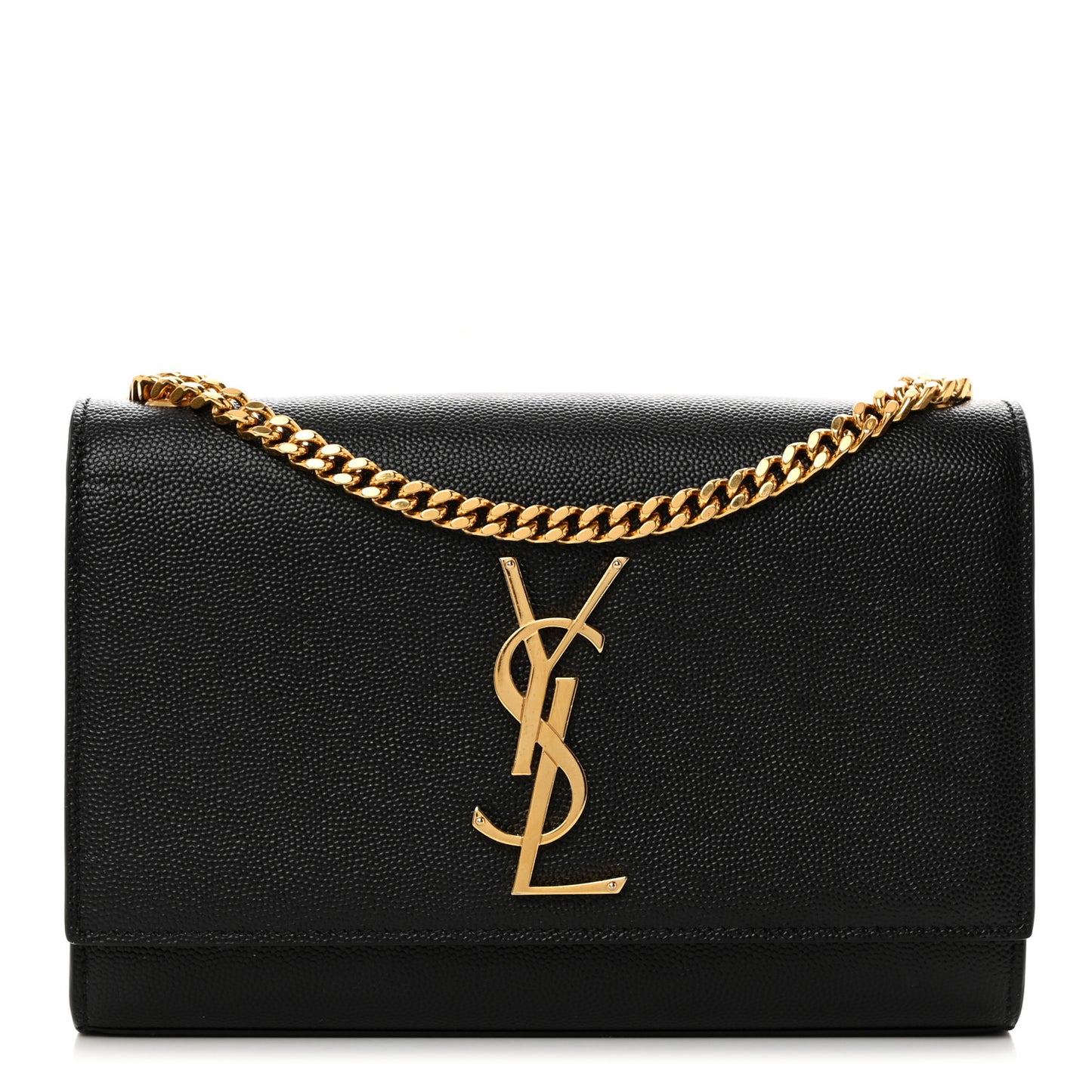 Grain De Poudre Small Classic Monogram Kate Satchel Black