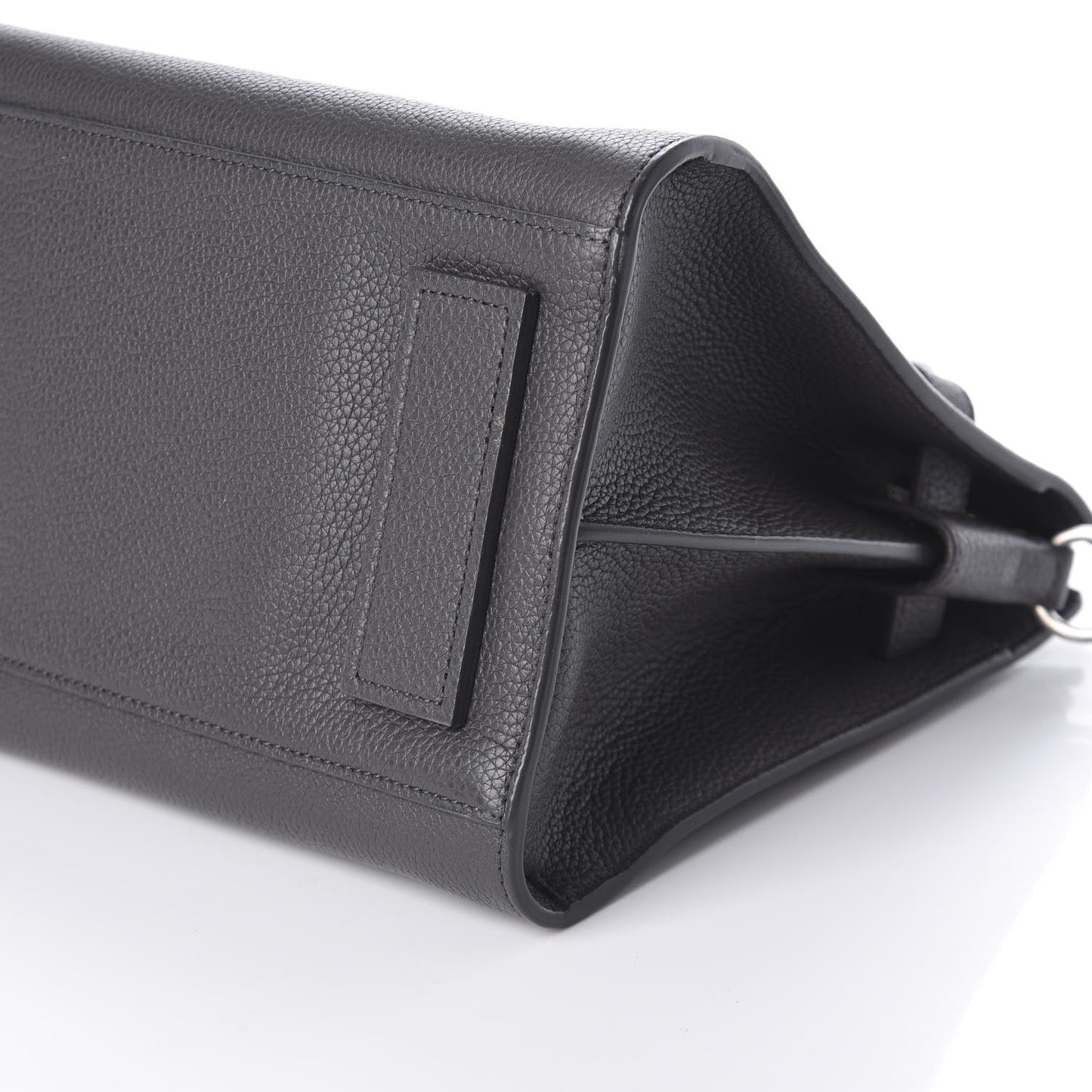 Grained Calfskin Baby Supple Sac De Jour Asphalt